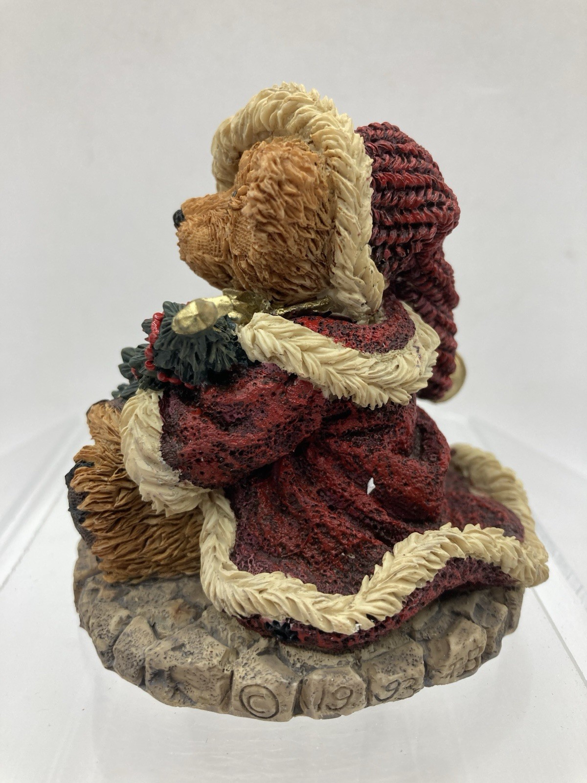 1993 Boyds Bears & Friends Bearstone Grenville The Santa Bear #2030 COA