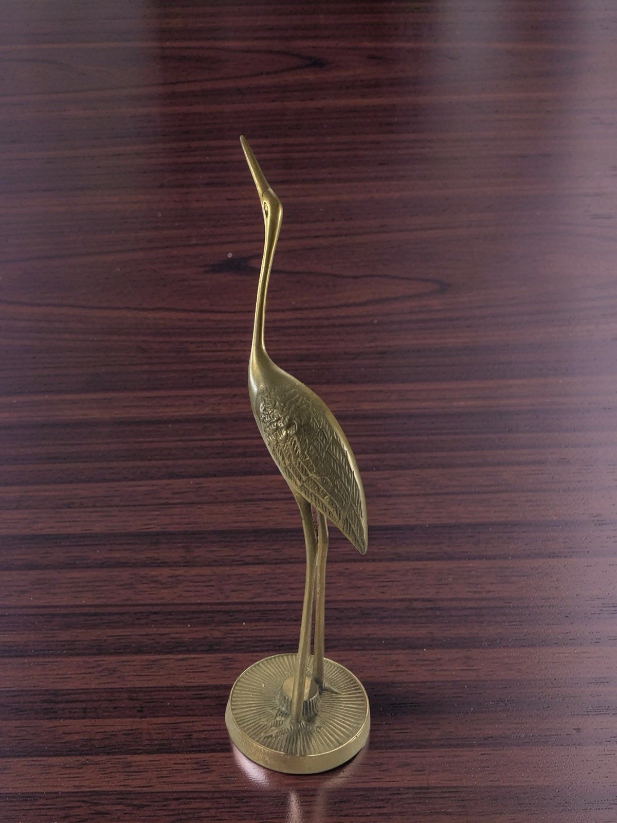 Gold Metallic Metal Bird Figurine Animal Decor Unboxed 1 Pack Any Room