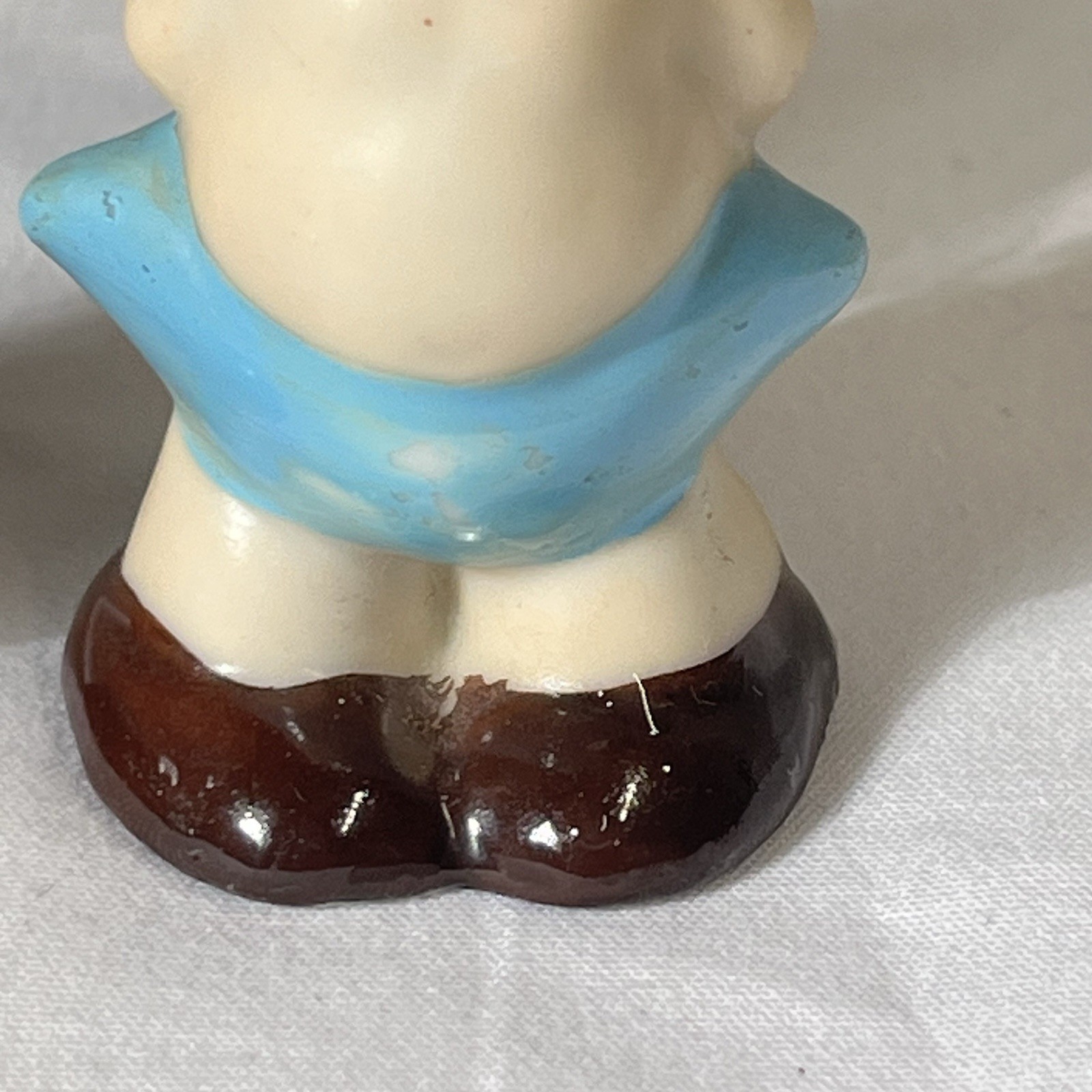 Vintage Boy & Girl Kewpie Dolls Figurines Japan Porcelain Hand Painted Pink/Blue