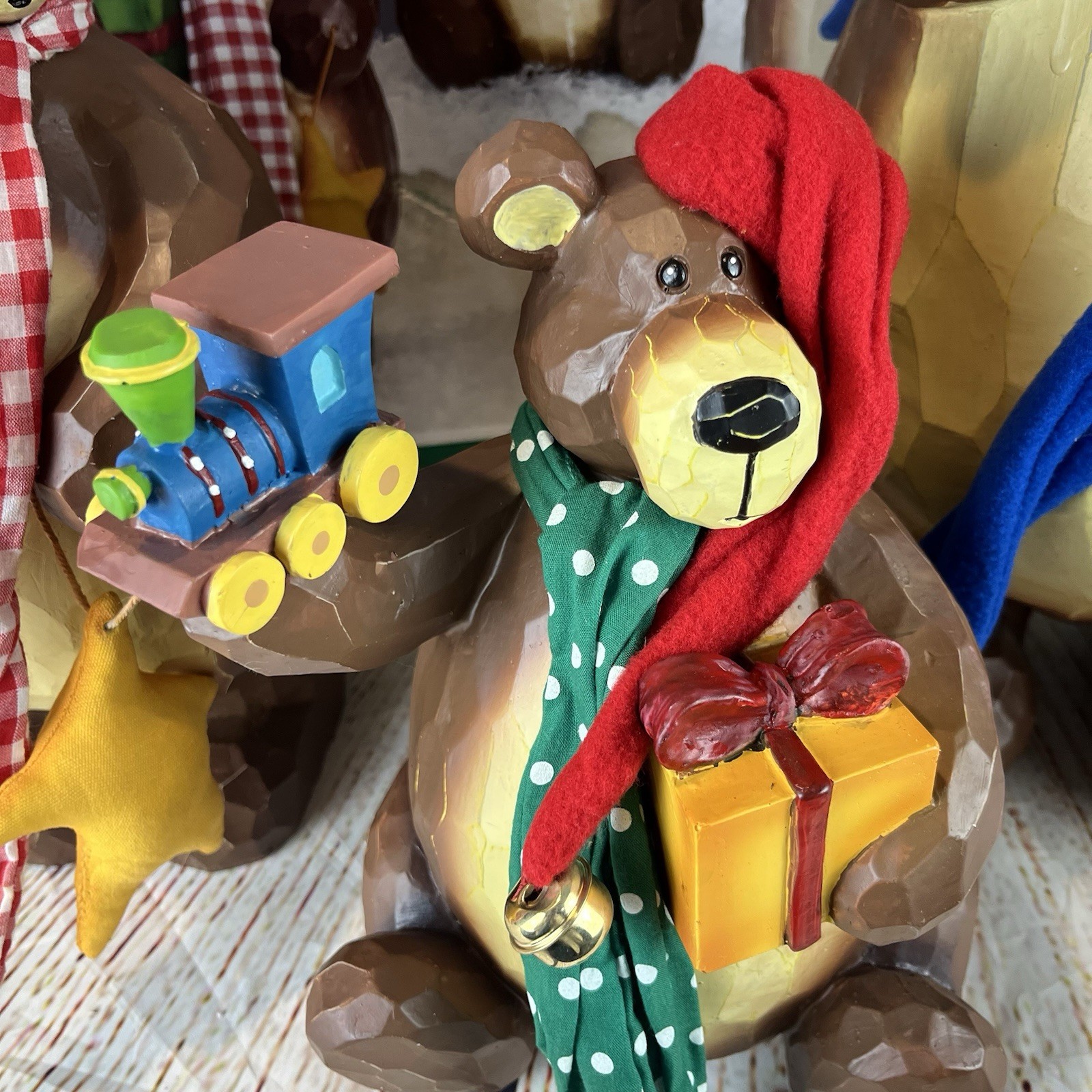 COSTCO 3 Piece Bear Family Christmas Decor Holiday Poppa Momma Baby Bear LARGE