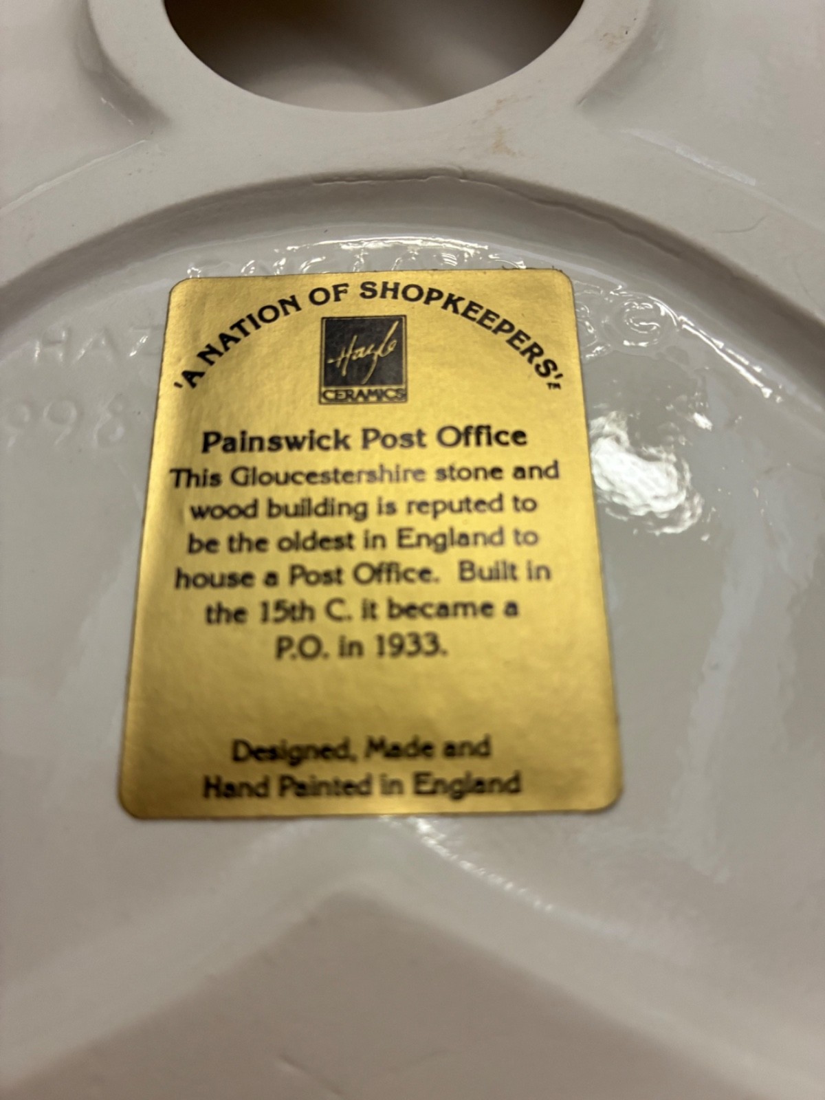 PAINSWICK POST OFFICE Hazle Ceramics Nation Of Shop Keepers Made In England BOX