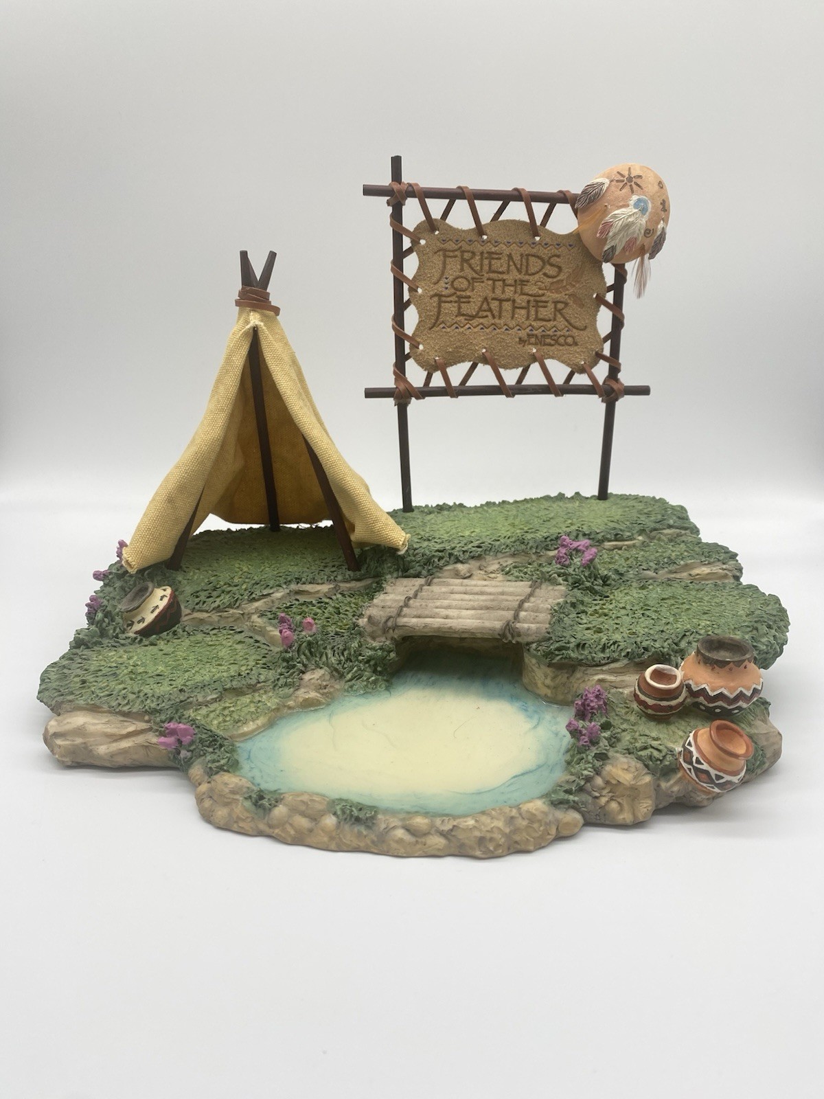 Vintage Friends of the Feather by Enesco 1994 Display Stand