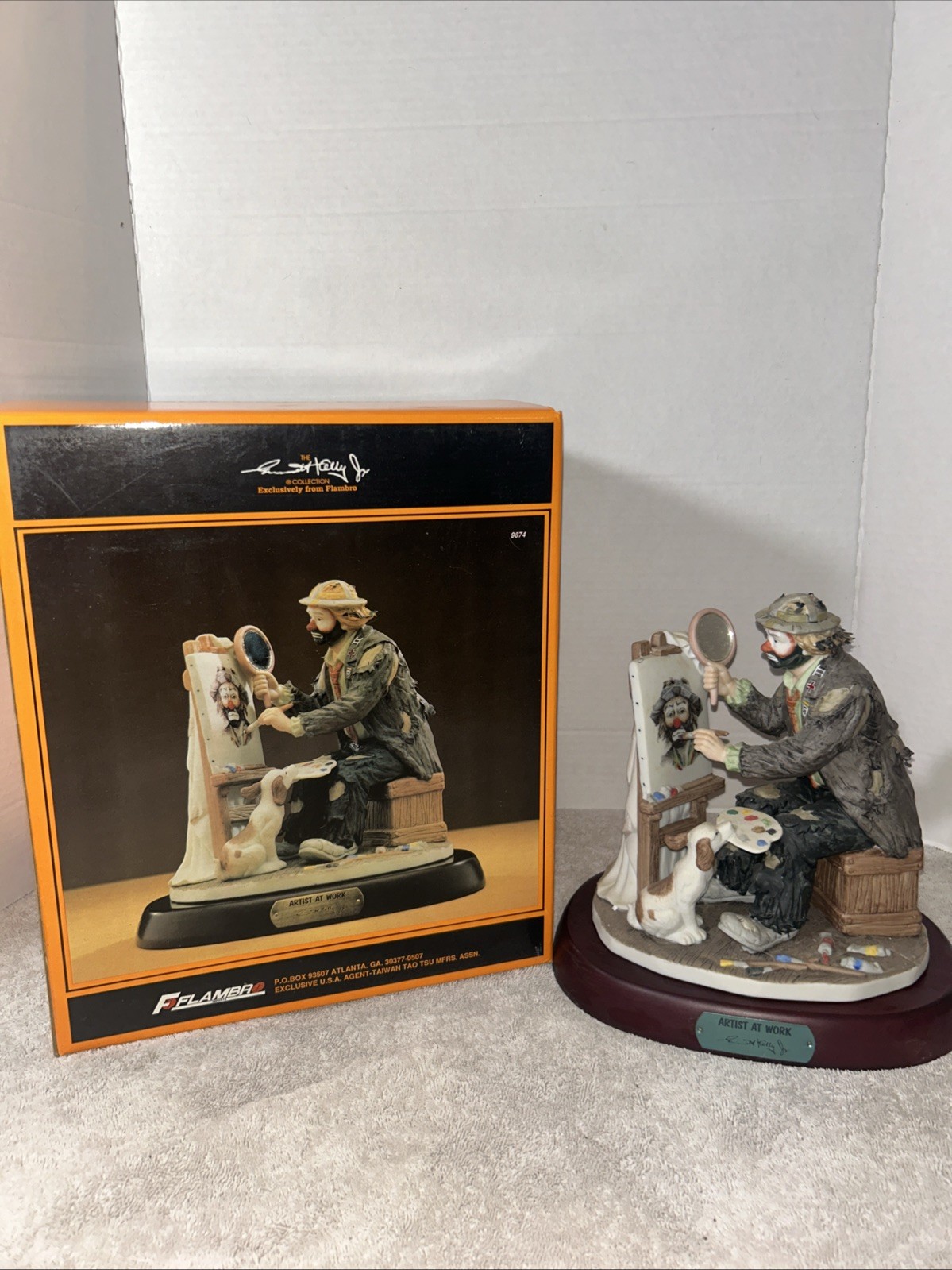 Emmett Kelly Jr. Collection “Artist At Work” by Flambro Limited Edition Numbered