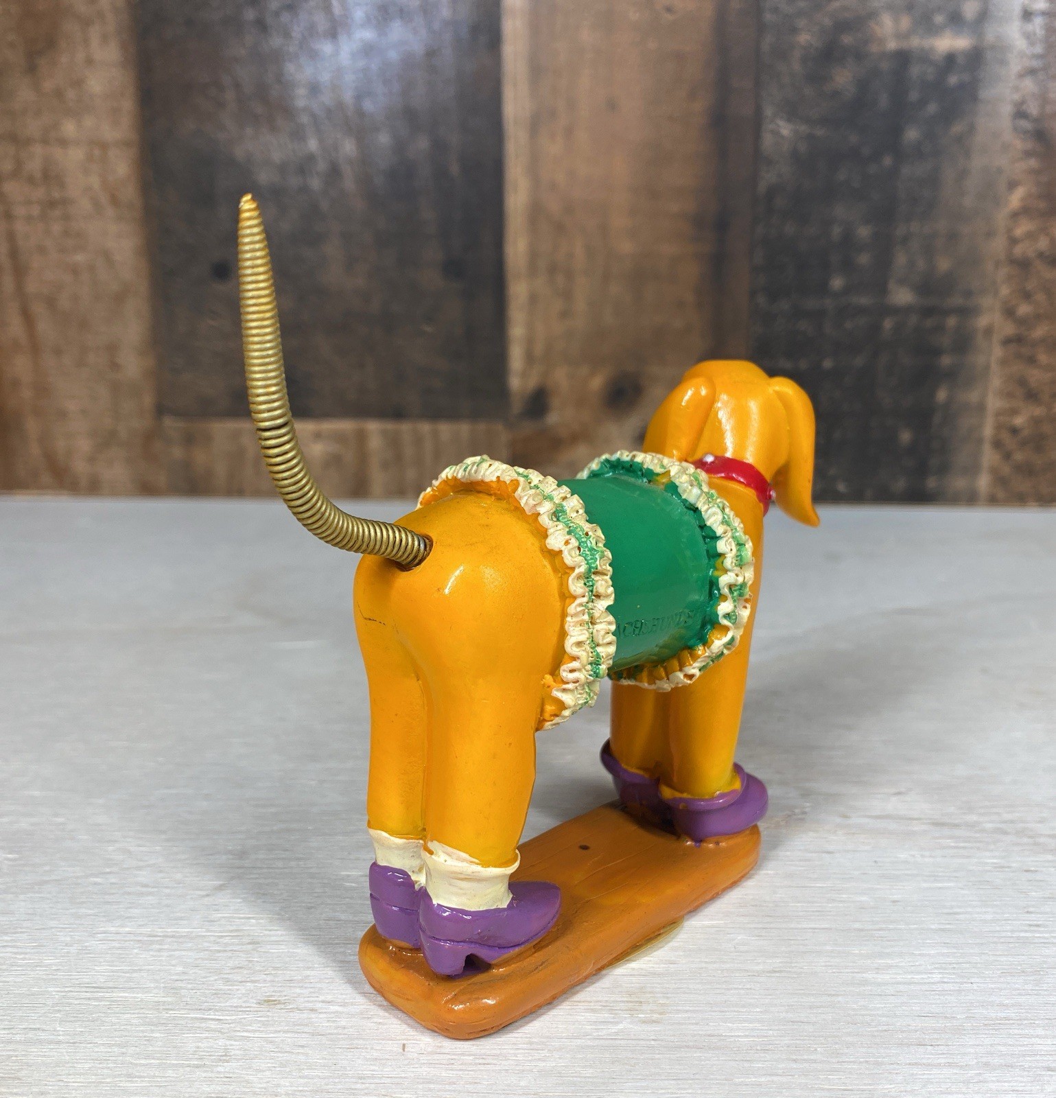 Lot of 3 Polystone Brite Dress Dog Figurines Dachshunds Dalmation King Charles S