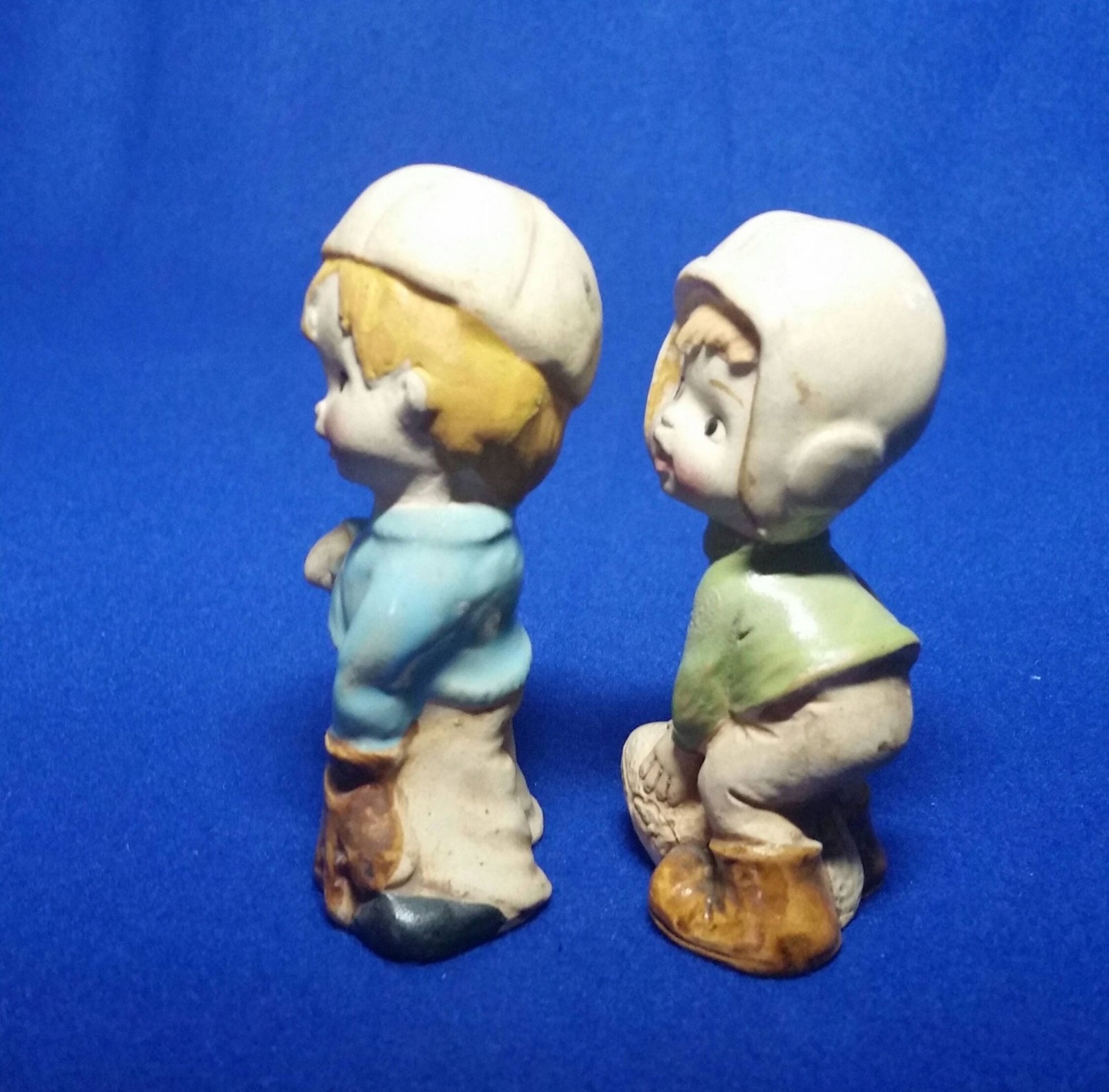 Vintage Boy Sports Figurines Kelvin’s Exclusives Football and Baseball 1950’s