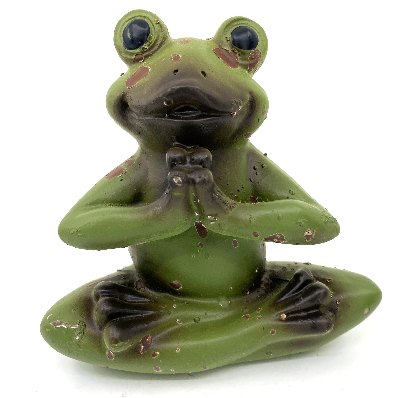 Yoga Frog Set of 3 – Zen Indoor Outdoor Garden Shelf Figurines – Home Decor