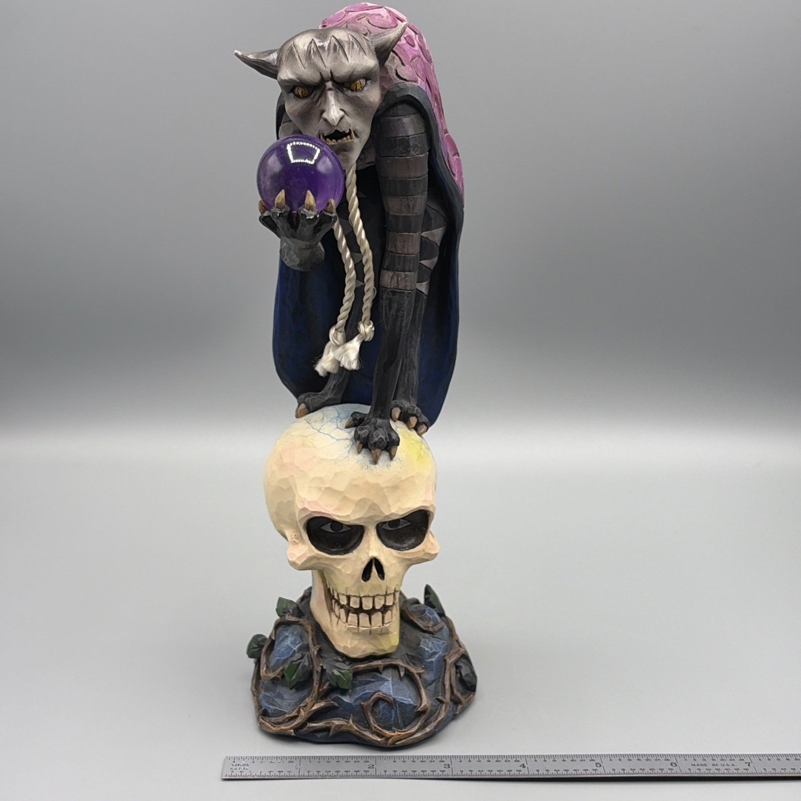 Jim Shore 2009 Heartwood Creek DEMON DARK Demon On Skull Figurine 4014442KBC