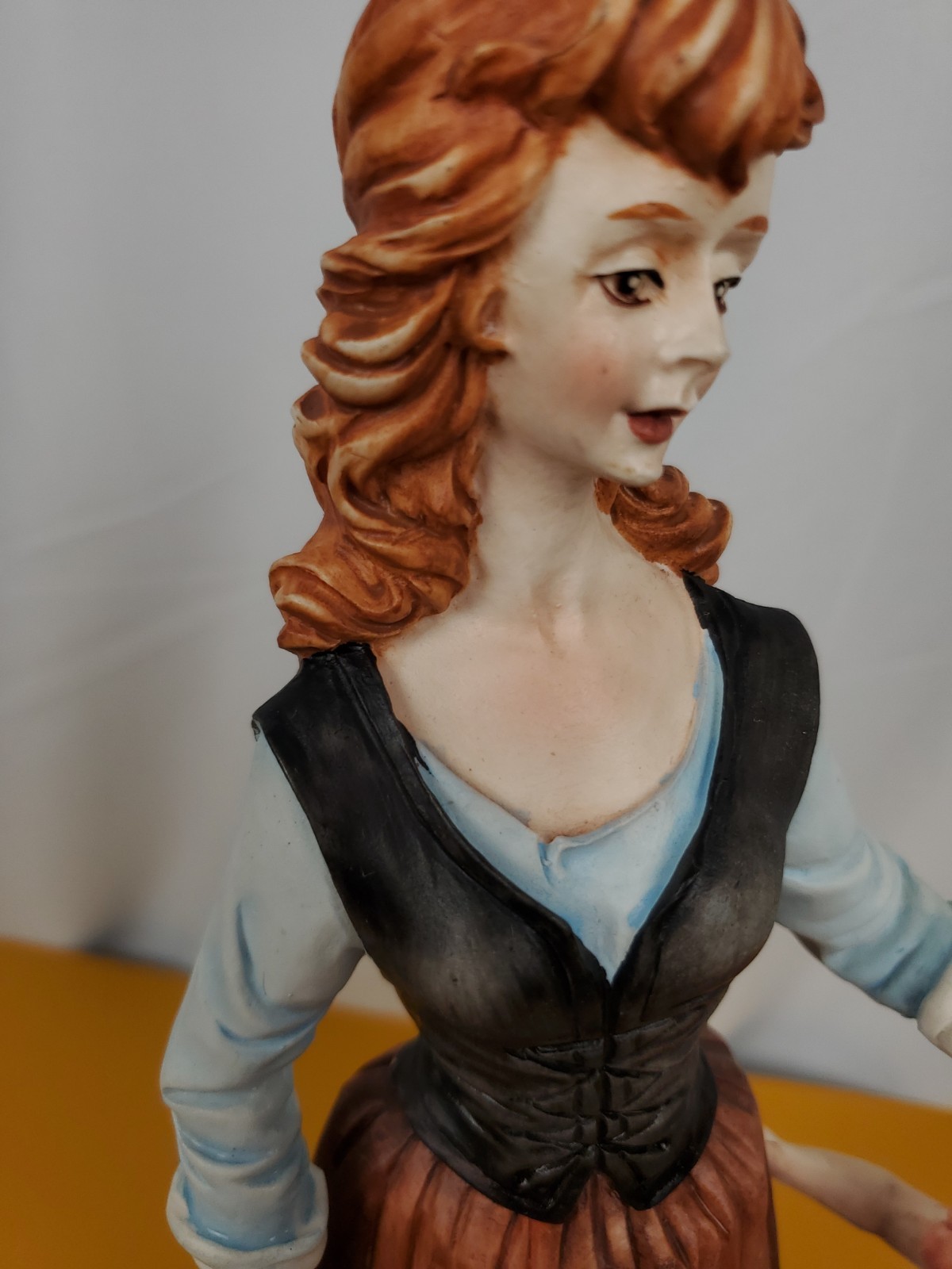 Rare Vntg Capodimonte N Italy Scaggiari Woman with Daughter Porcelian Figurine