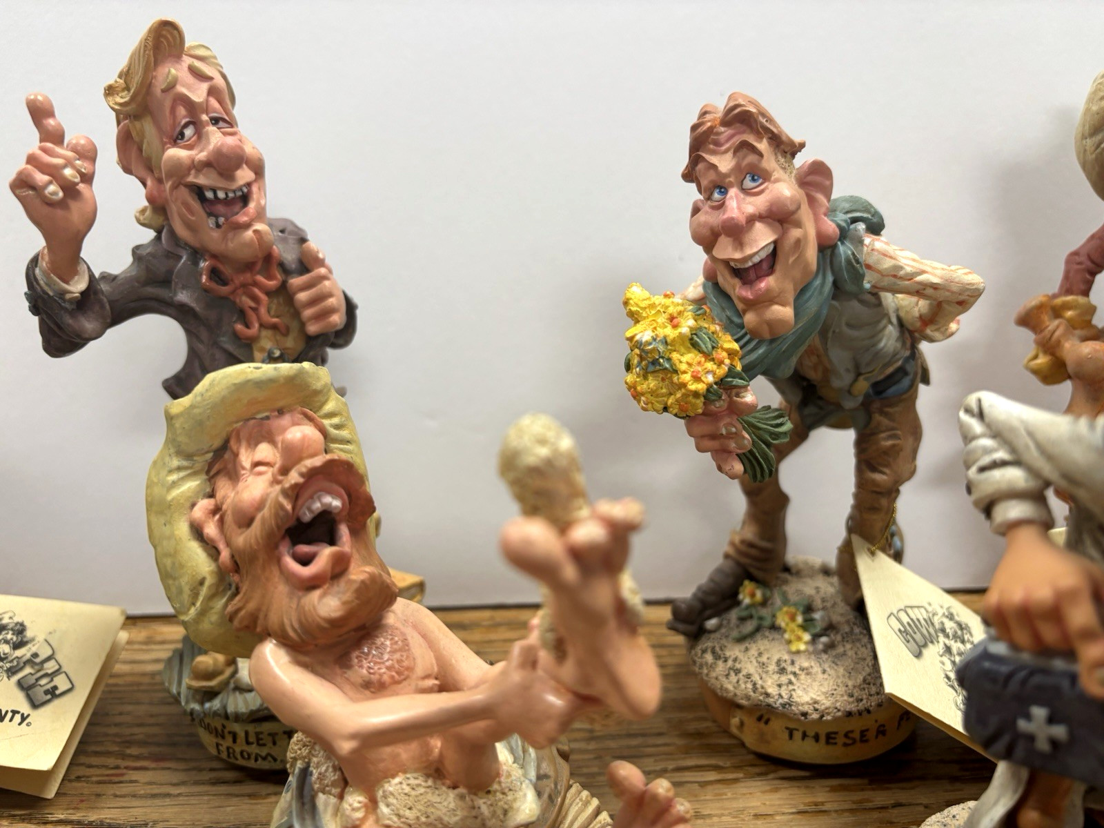 Lot of 7, Cow Pie County Sculptures, 7 Characters, see Description, no boxes