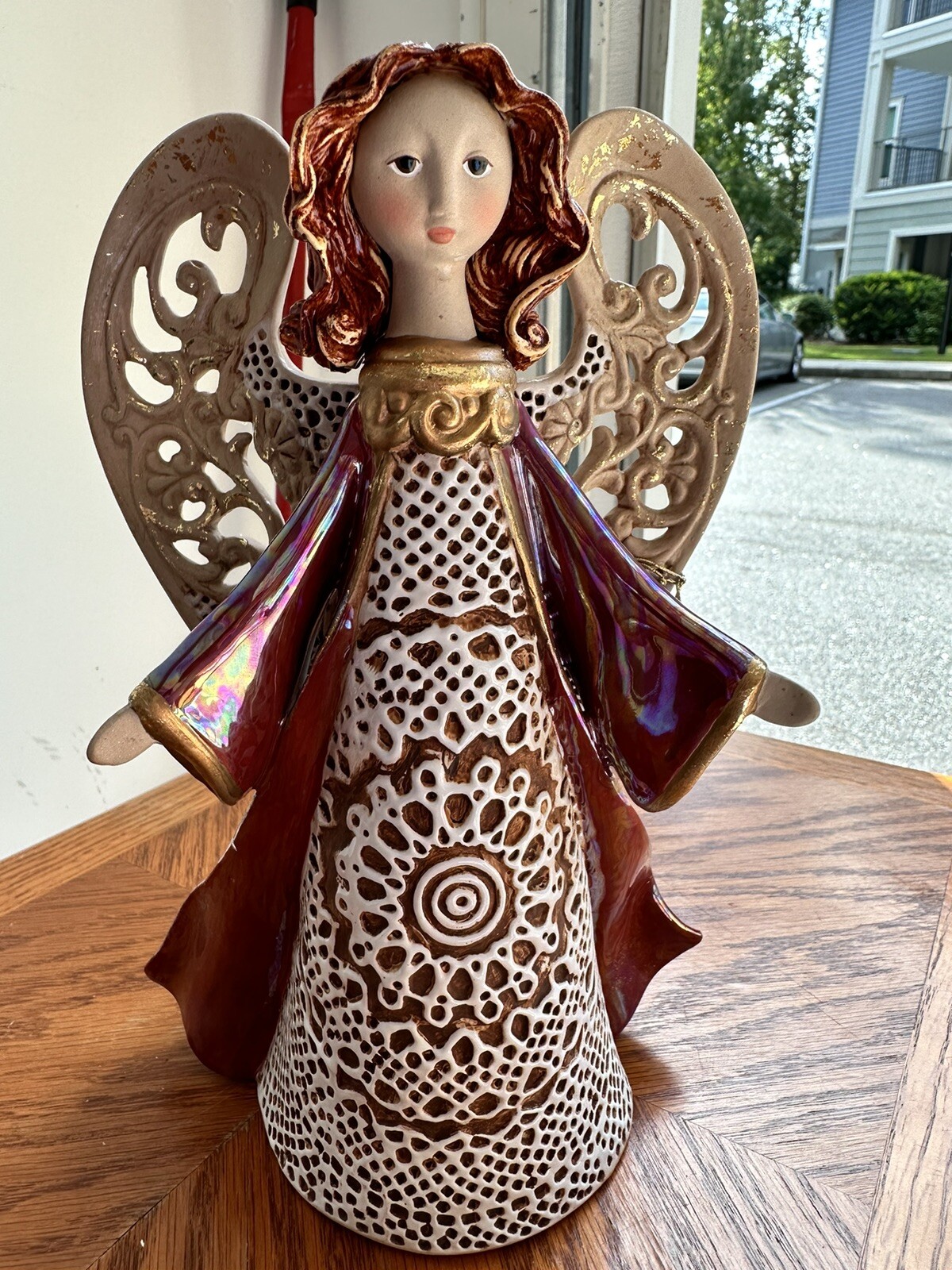 Roman, Inc Origins Artisan 8” Angel Figure Open Hands #22088 New Vintage 2003