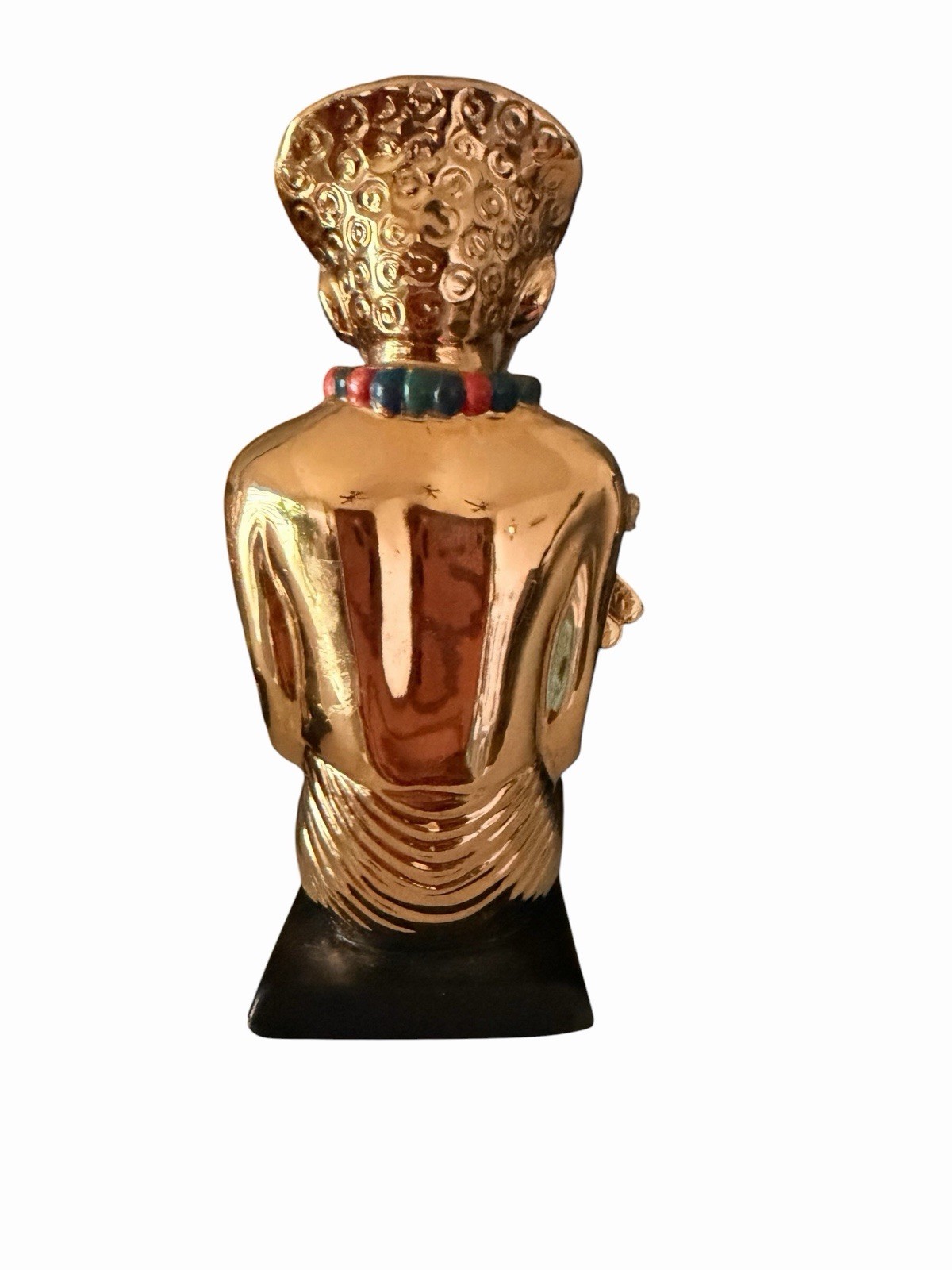 Franklin Mint King Tut Squatting Treasures of Tutankhamun Gold Finish Figurine