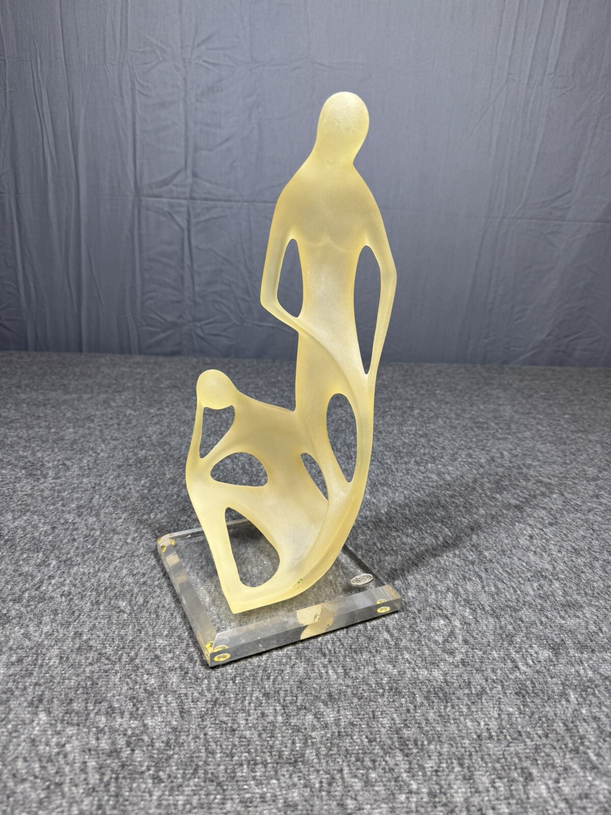 Art Deco Monique Sculptures Lucite Figures People 14”