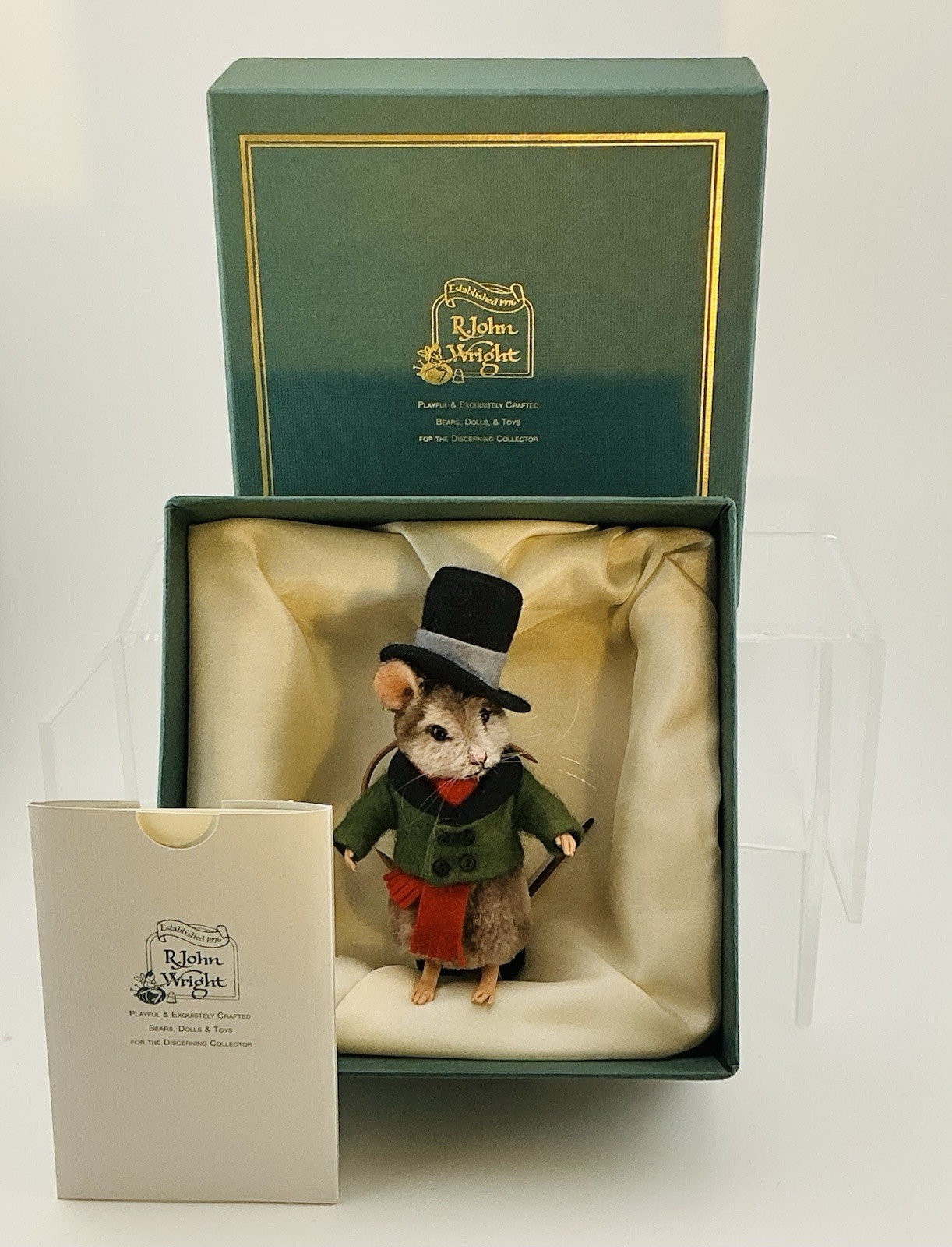 R. John Wright Limited Edition 3/100 “Fritz” 4.5” Winter Mouse With Box