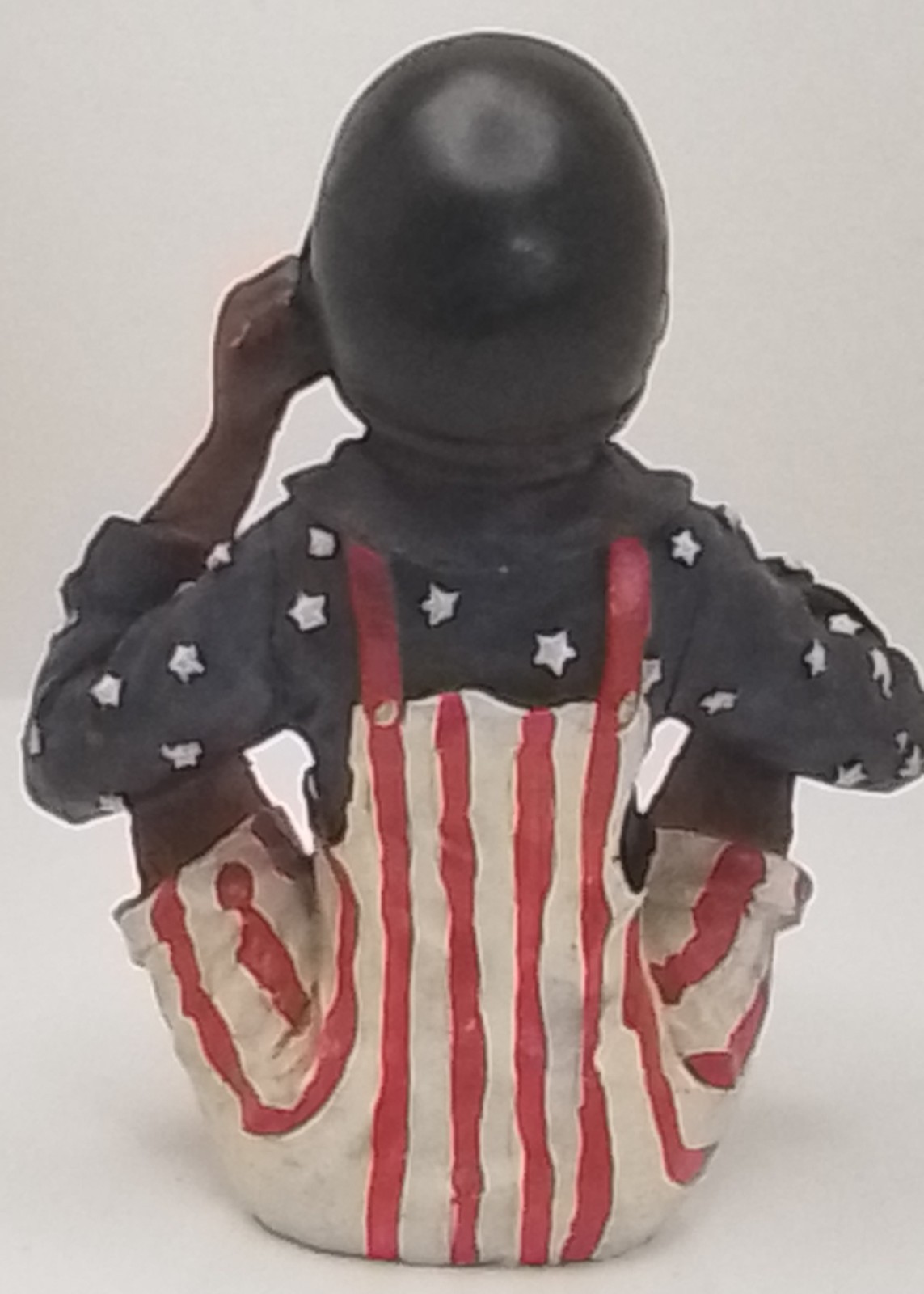 Set of 3 of Patriotic Monkey Resin Figurines USA Flag Red White Blue