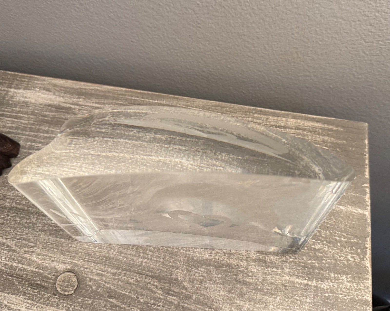 Steuben Crystal “Our Love” Swan Sculpture Joel Smith Cary Austin 1997 Signed