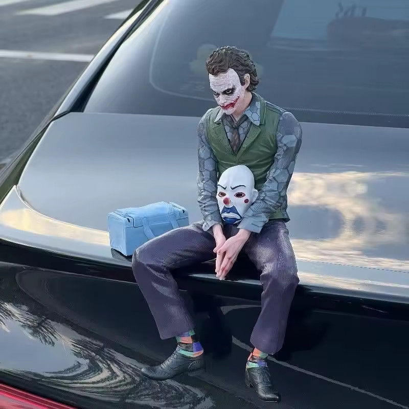 DC Comics The Joker Figure Car Accessory – Car Mounted Joker The Dark Figure 6in