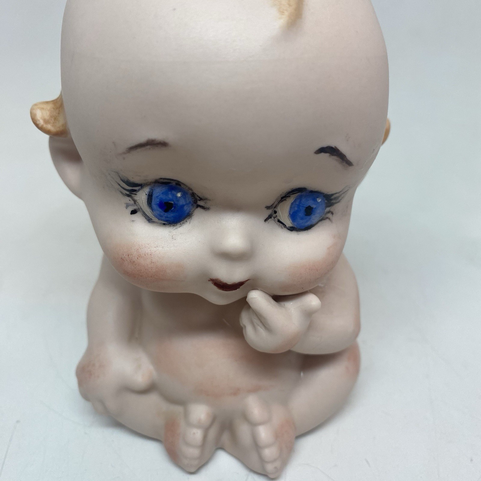 Vintage Ceramic Bisque Cupie Doll 5.5 In Tall