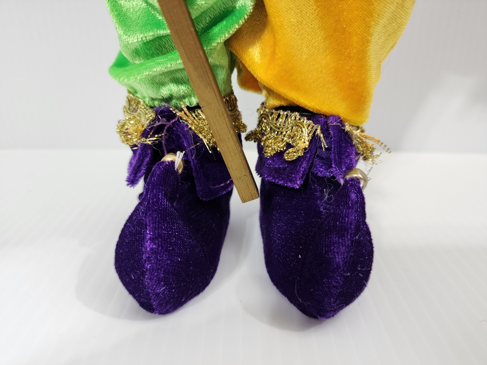 Mardi Gras Santa Claus Jester Santa’s Workshop Fleur De Lis New Orleans Figure