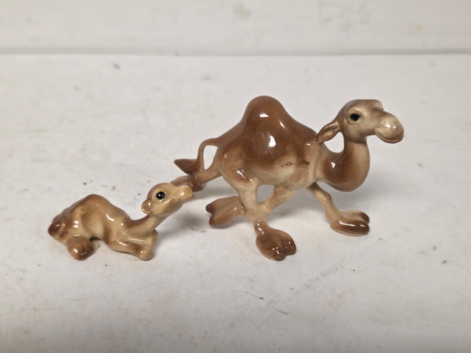 Vintage Ceramic Hagen Renaker Camel & Baby Figurine Lot