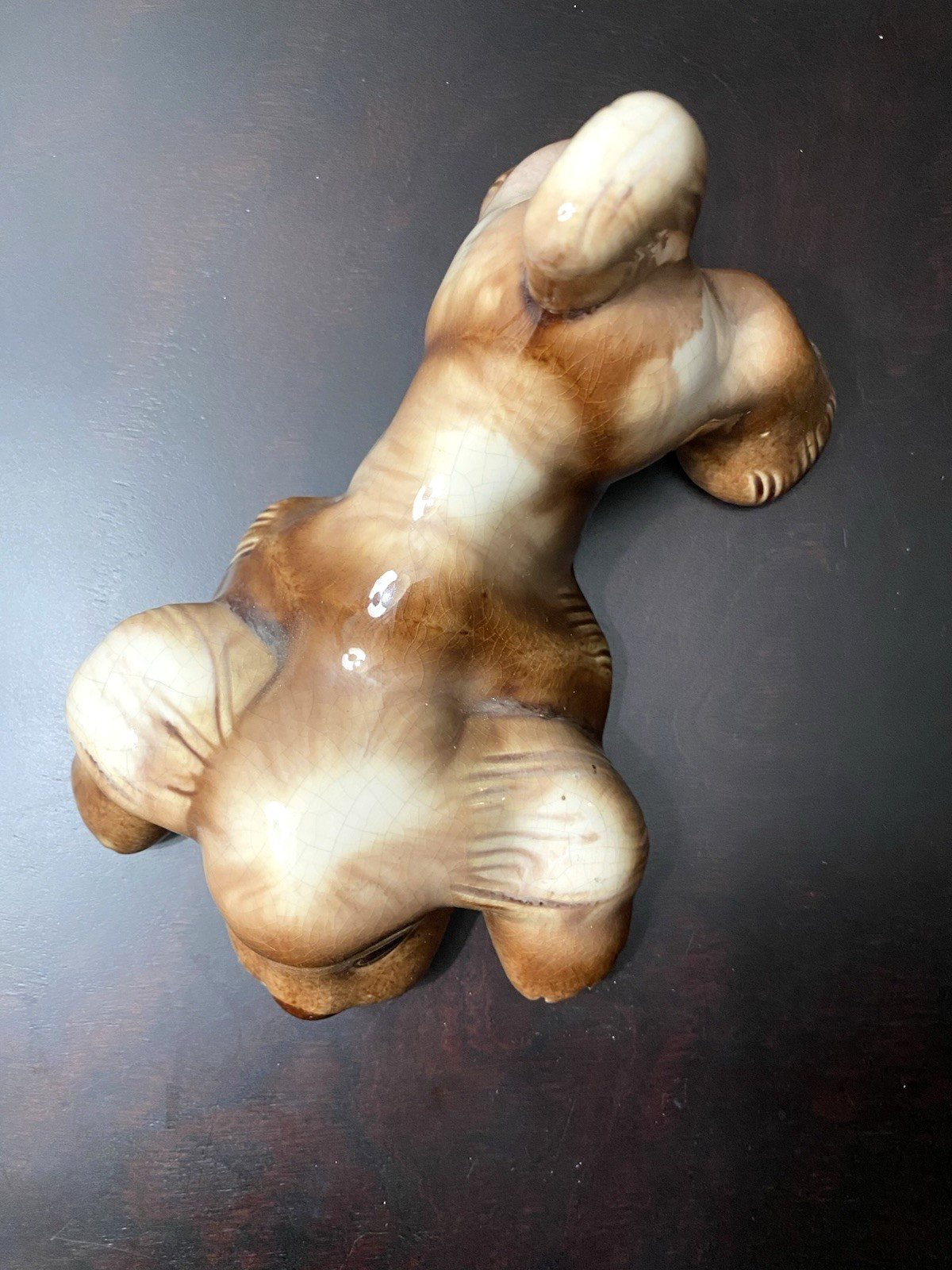 Vintage Lichten Ware Cocker Spaniel Puppy Dog Ceramic Figurine IMPY 1950s