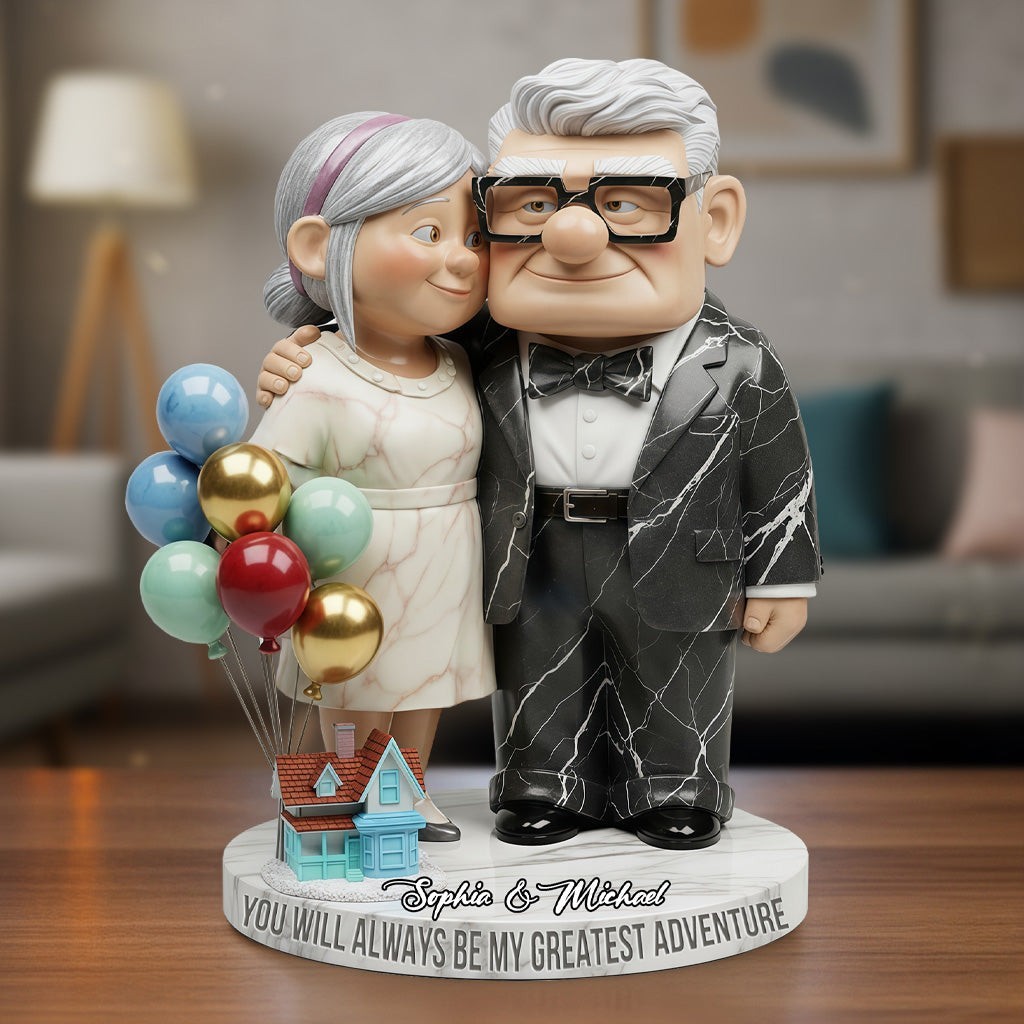 Personalized Carl Ellie Up Couple Family Acrylic Plaque Wooden Block Desk Decor