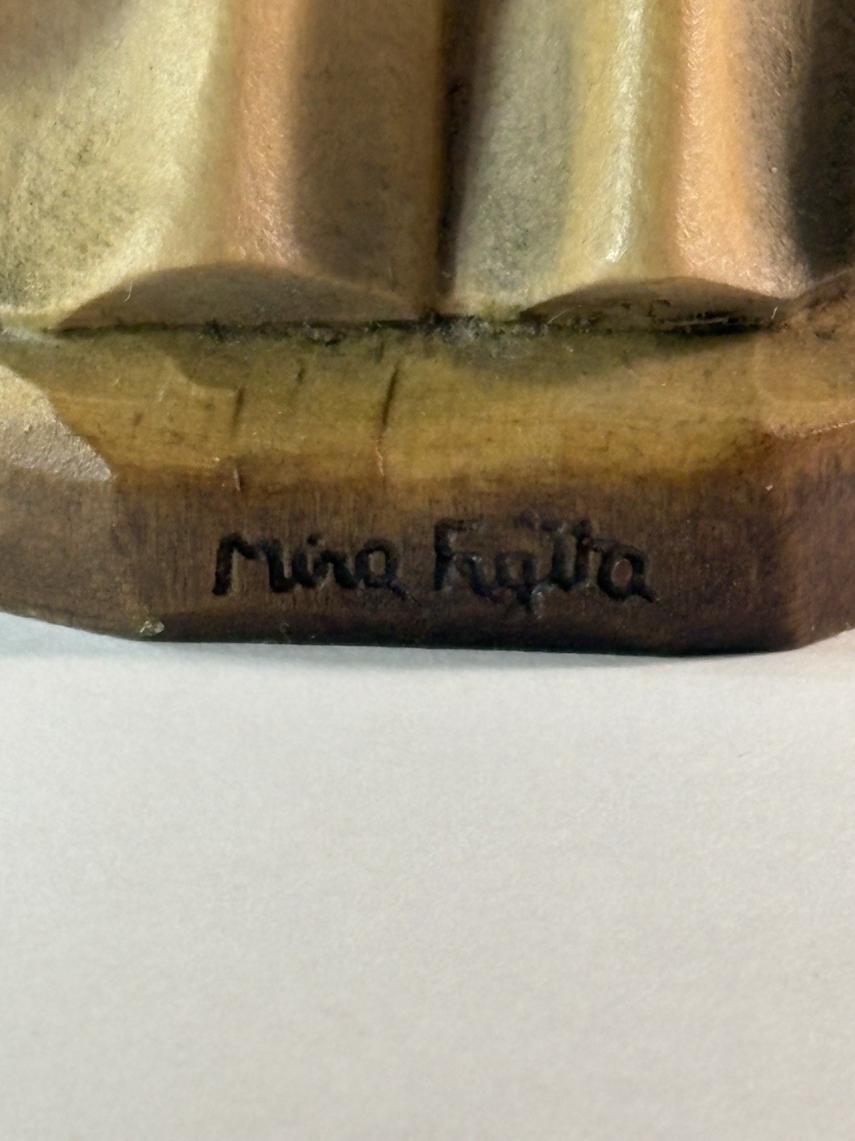 ANRI Pierrot Love Wood Carving #52/2500 Ed Michel Oks Signed Mira Fujita Italy