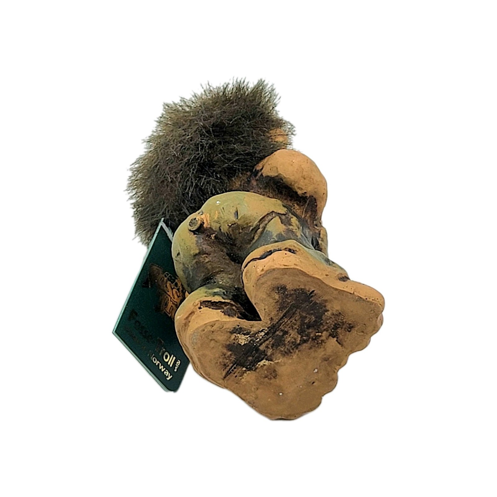 Fosse Troll Norway Fantasy Mythical Small Carved 4″ Figurine Vintage Doll
