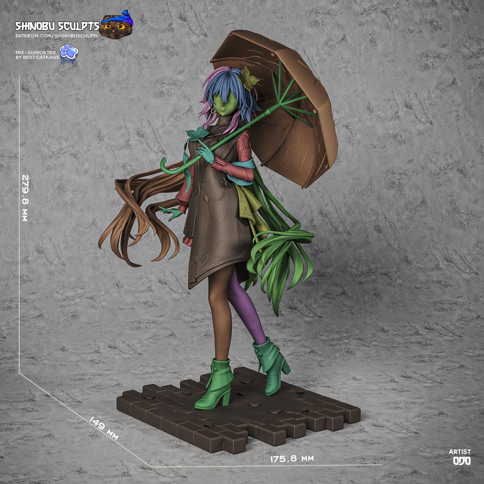 Evernight | Honkai: Star Rail | UNPAINTED | 1/7 Scale Resin Kit |