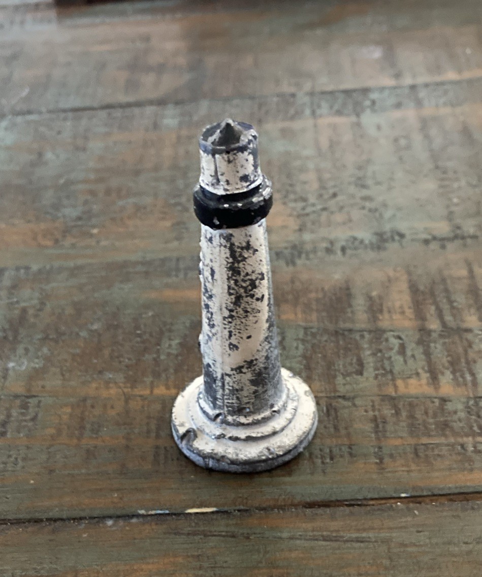 Miniature Lighthouse Lead Figure CPS 48 2 5/8” Tall See Photos