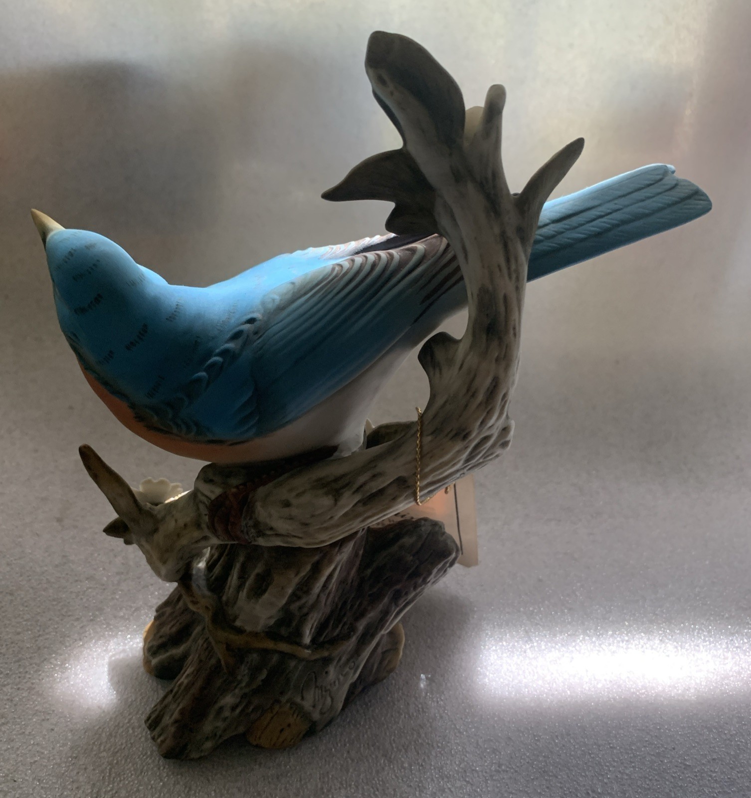 Certified Homco Home Interiors Porcelain Masterpiece Bluebird Figurine 1985