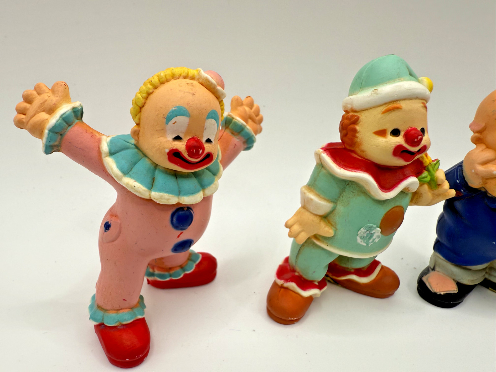 Enesco Mini Happy Clown Figurines. Vintage Collection. Set Of 3