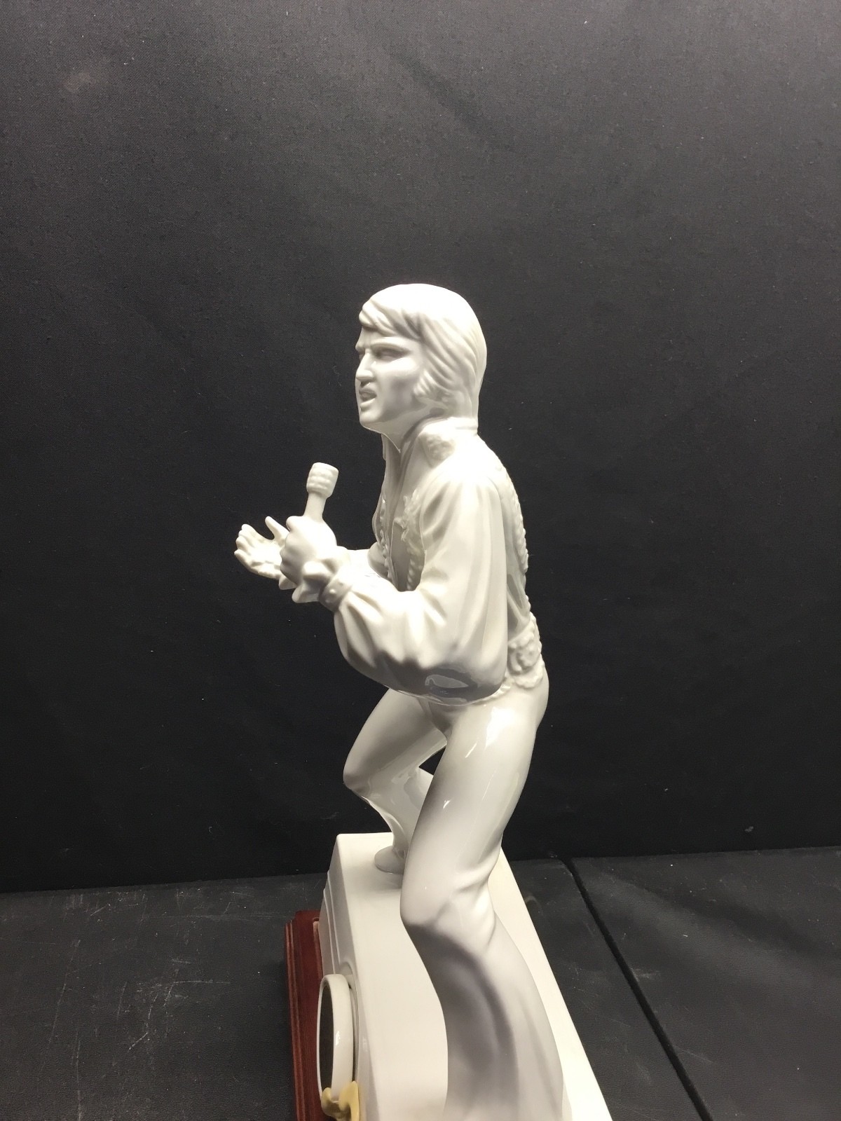 1982 Elvis McCormick Porcelain Music Box Decanter Set Box COA Empty