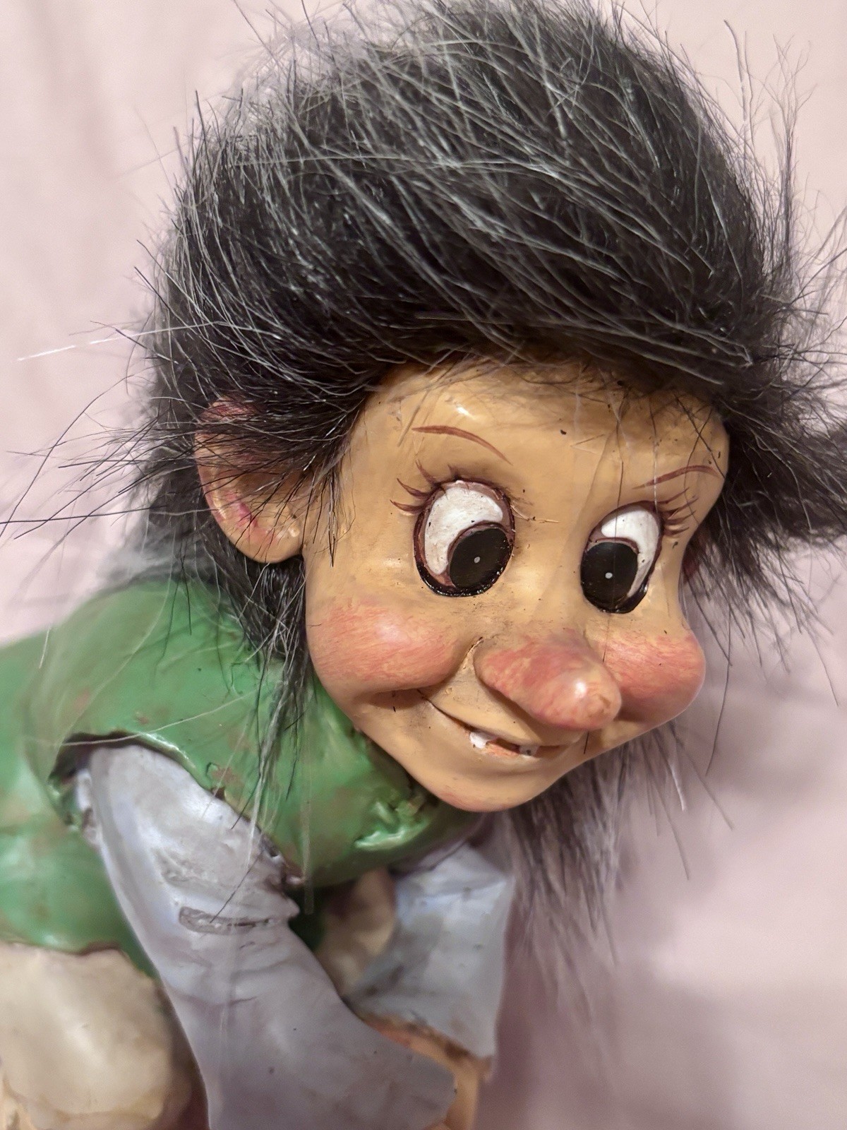 Norwegian Nyform Troll with Broomstick Figure READ