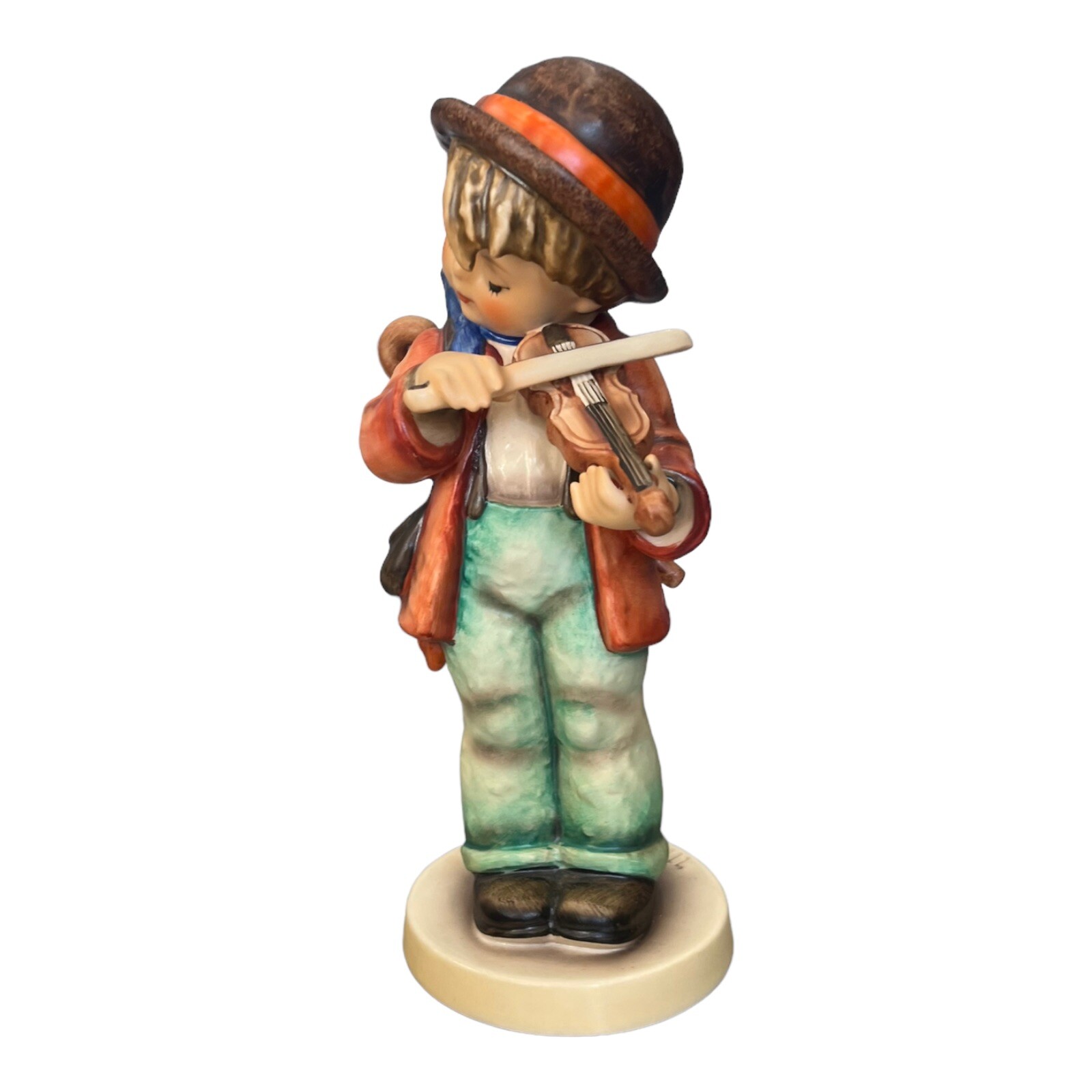 Goebel Hummel Germany Figurine Original Box LIttle Fiddler No. 407 19.5 cm 7-3/4