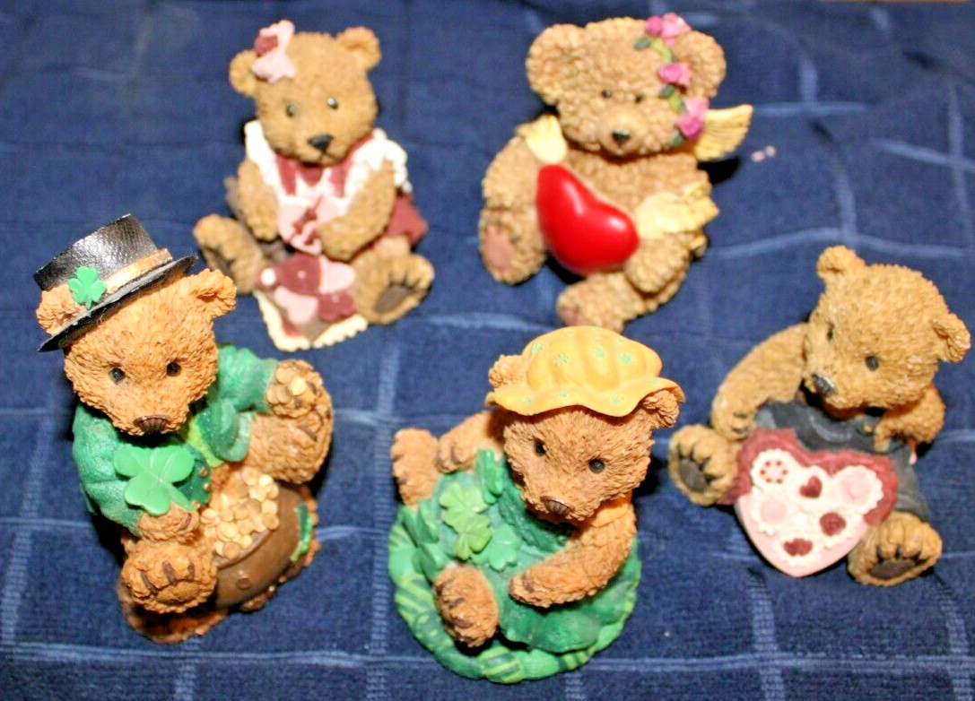 Decorative Light Brown Bears (Lot of 5)