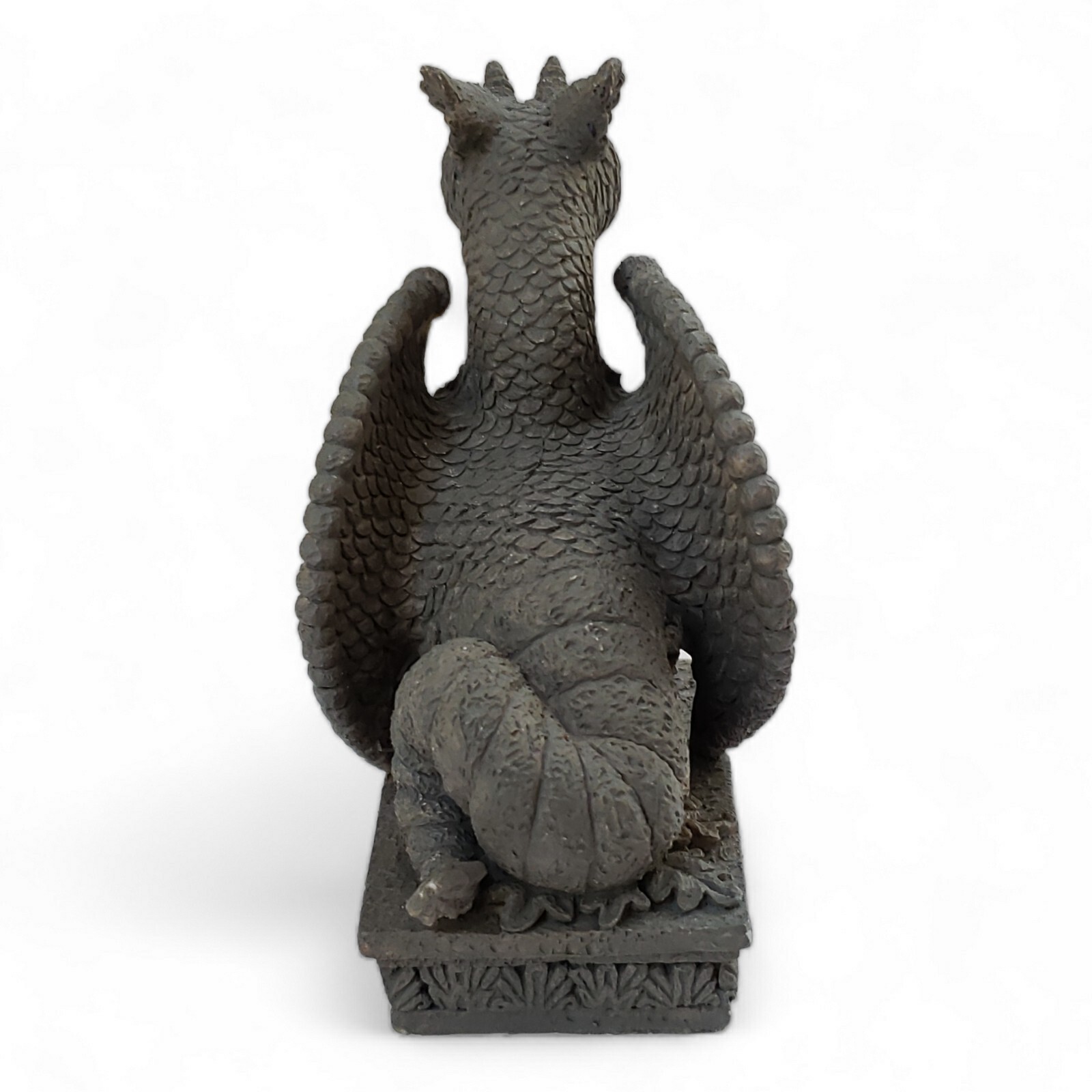 Vintage Prototype Faux Stone 4″ Sitting Dragon Figurine