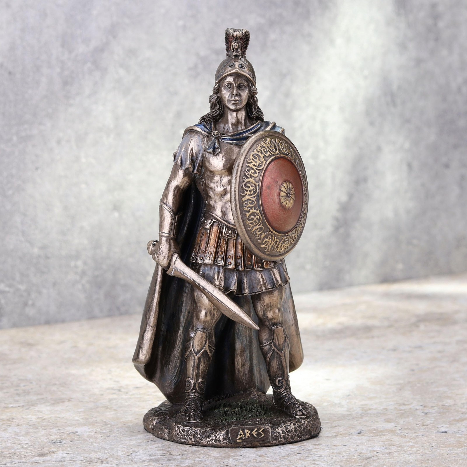 Veronese Design 6 1/4 Inch Ares The Greek God of War Cold Cast Resin Bronze