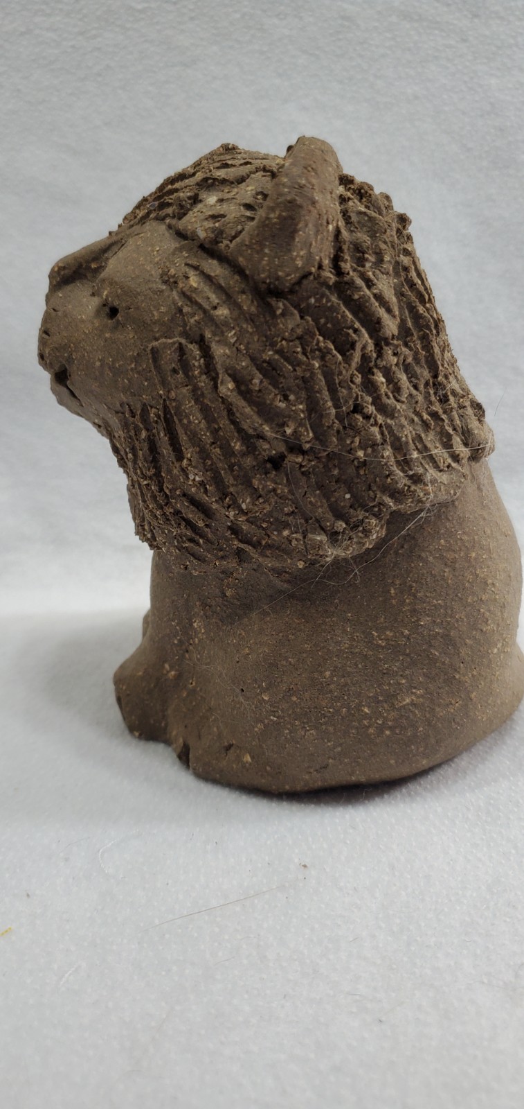Margaret Hudson Hand Sculpted Stoneware Lion 5″ Vintage Nature