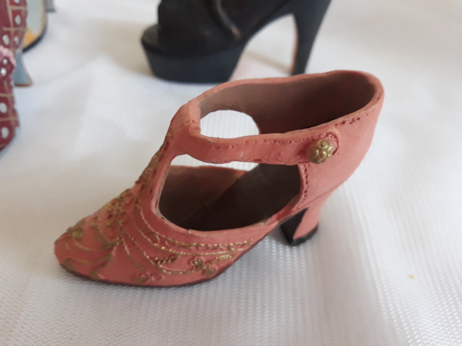Miniature Decorative Shoe Collection Lot of 10 Various Styles Colors Resin Fun!