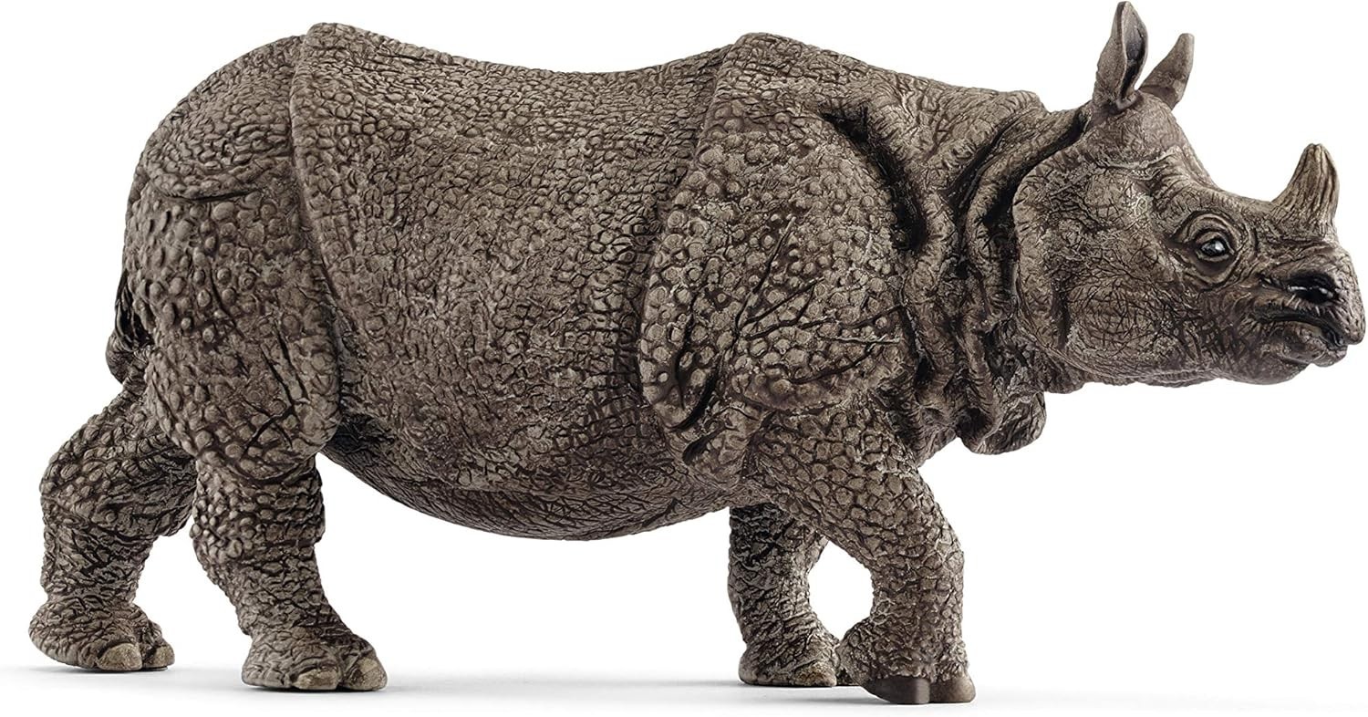 Schleich Indian Rhinoceros Figurine – Educational Toy for Creative Kids 3-8