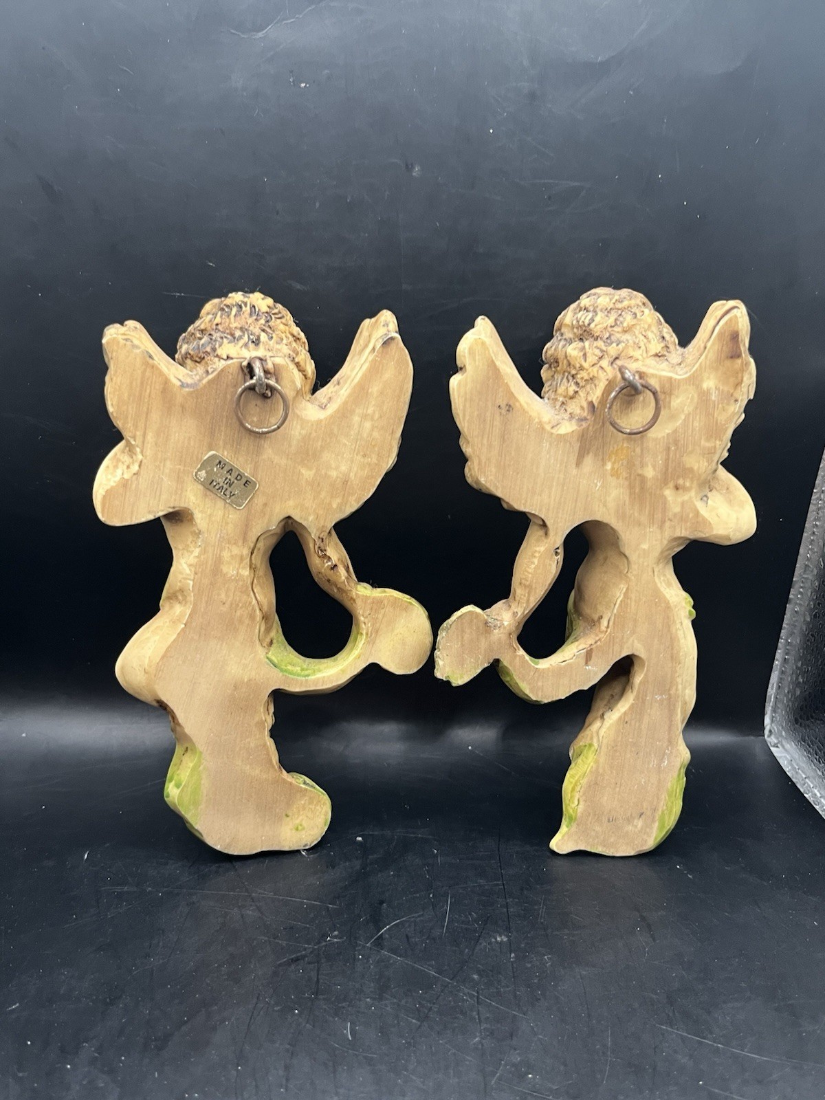 vintage angel figurines (2) Wall Hanging Italy