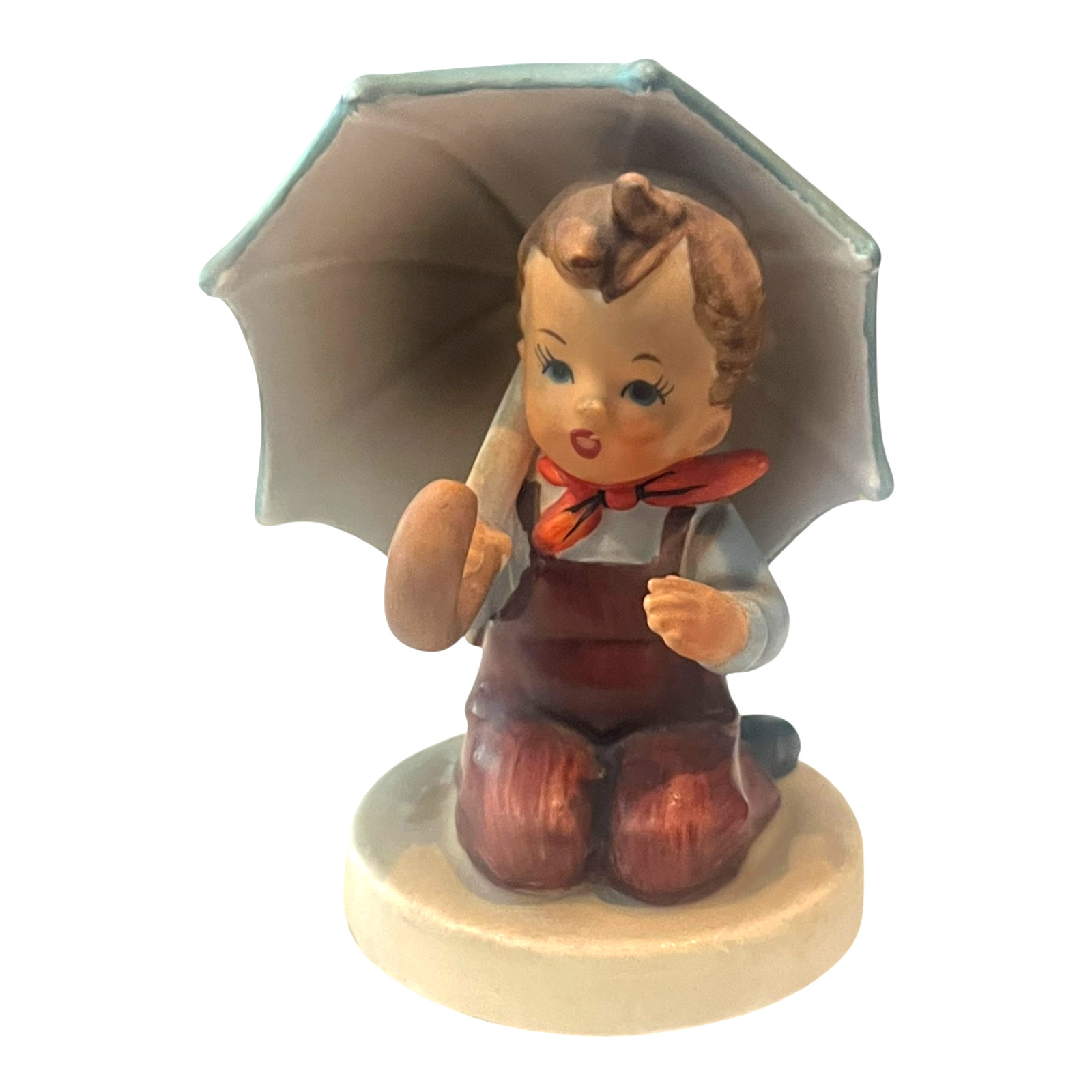 Vintage 1964 Inarco Just Kids Figurine Boy with Umbrella Japan E-1897 MCM
