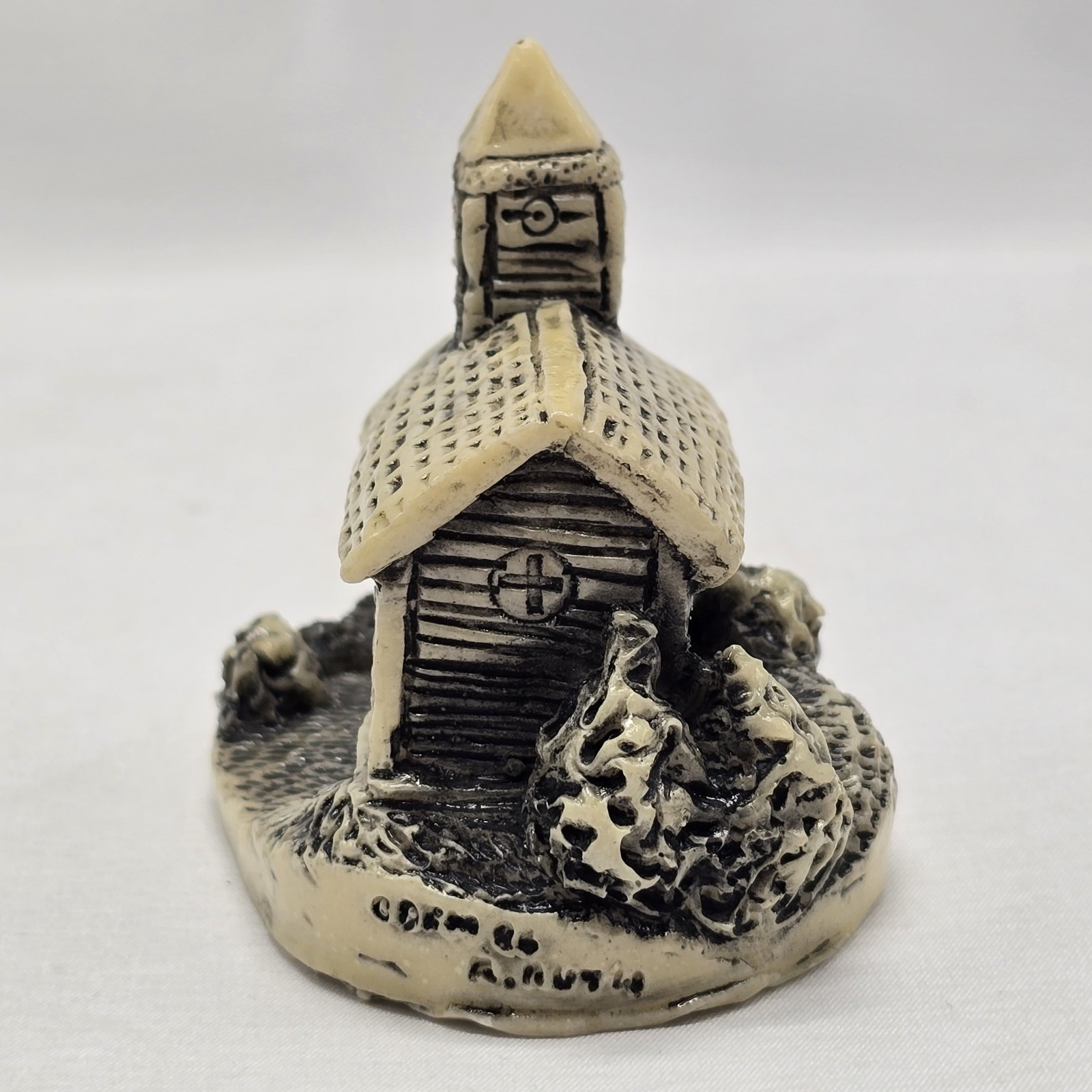 Vtg Limited Edition Georgia Marble Carved Miniature Country Church 3″
