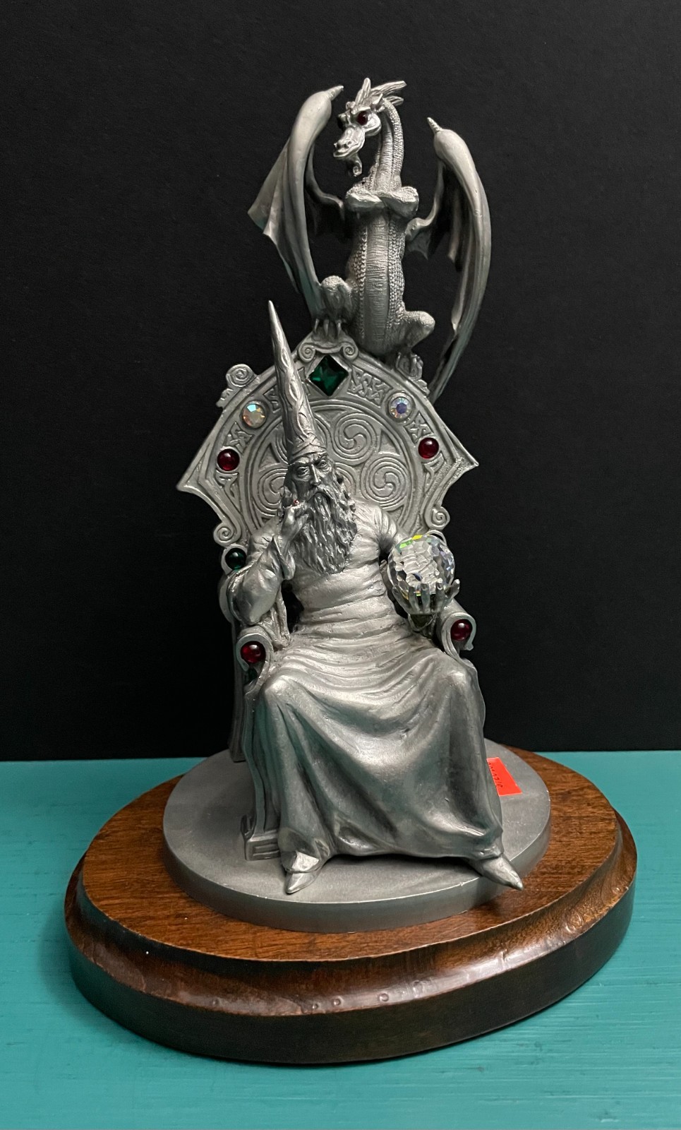 Lamb Perth Pewter Wizard Warlock Alliance Throne Winged Dragon Fantasy Statue LE