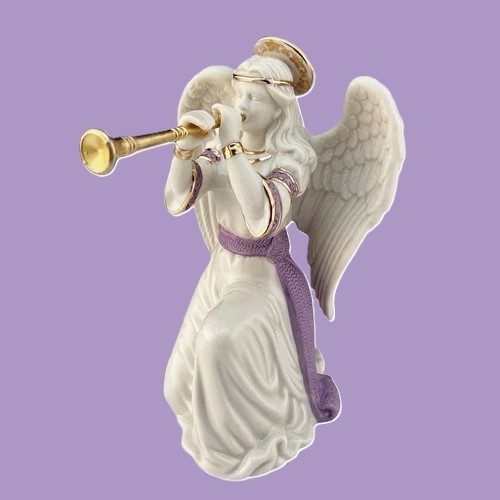 Lenox First Blessing Nativity Angel w/Trumpet New In Box Never Removed 🎺