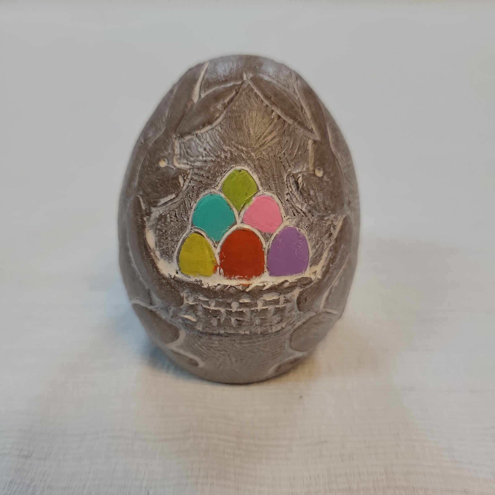 Isabel Bloom Easter Egg Bunny Carrying Basket 2012 Rare Colored Eggs Signed LE
