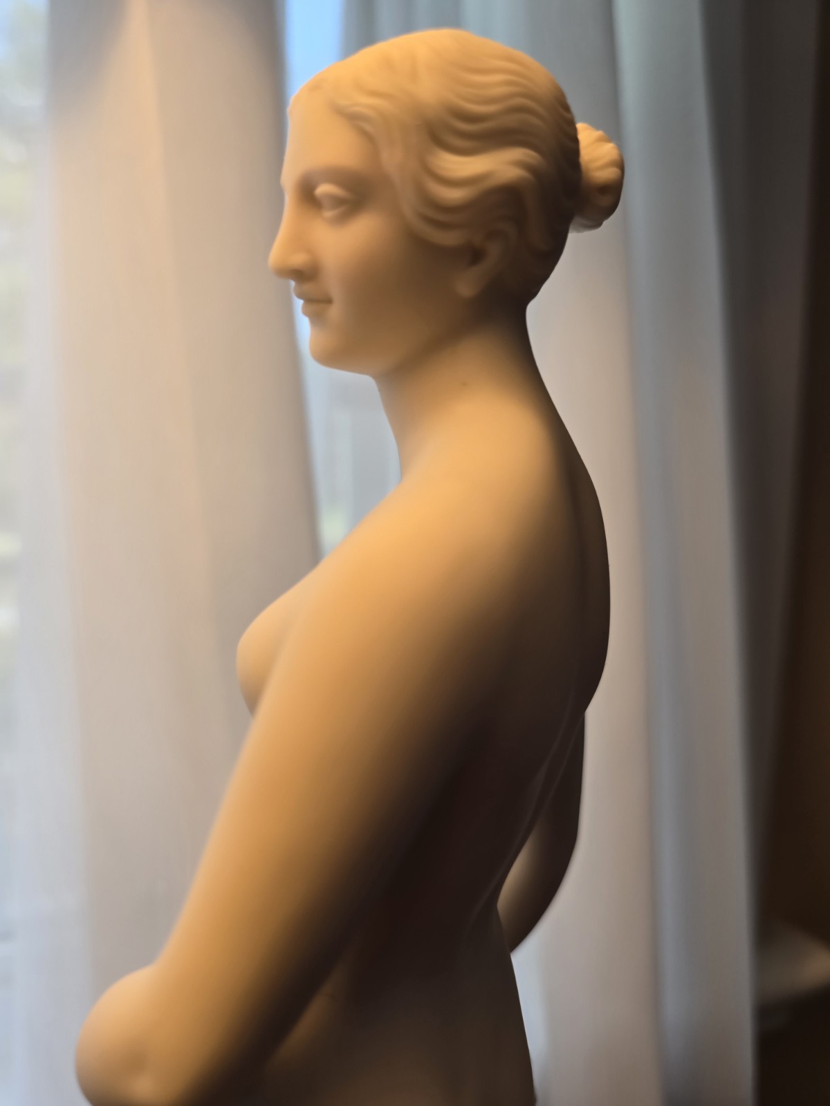 NR ANTIQUE PARIAN “THE GREEK SLAVE” HIRAM POWERS 1850s COPELAND ENGLAND