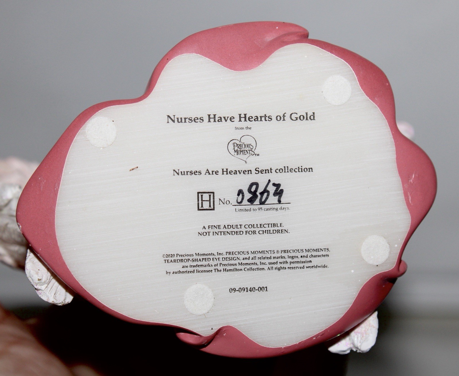 Precious Moments Hand Painted Resin Nurse Angel Figurine Nurses Are Heaven Sent