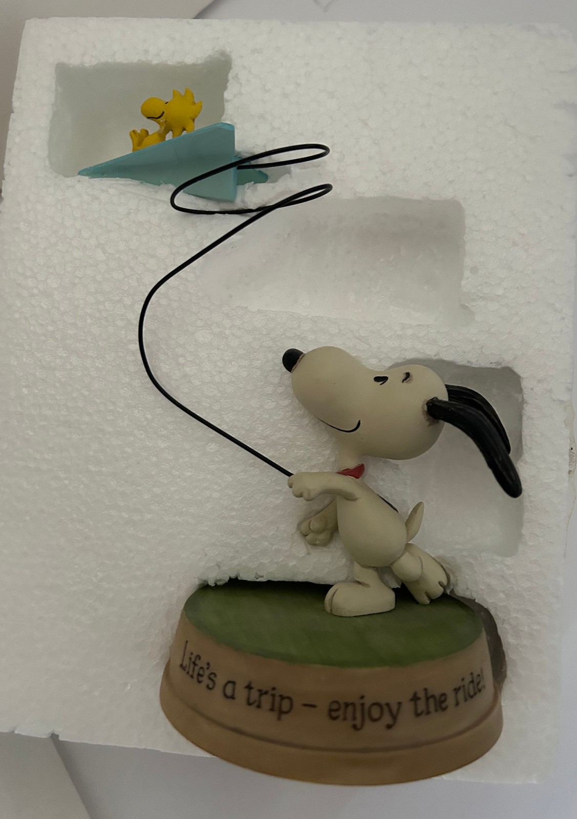 SNOOPY HALLMARK Figurine “Life’s a Trip, Enjoy the Ride” WOODSTOCK Peanuts 2014