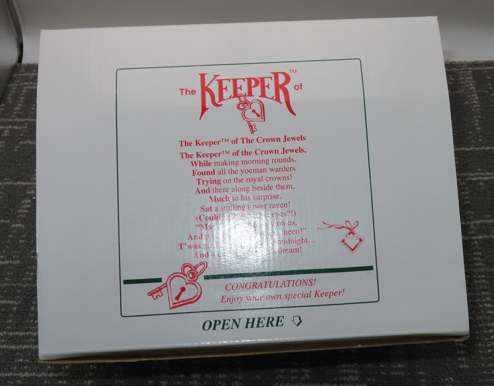 Shenandoah The Keeper of The Crown Jewels Figure Shelf Sitter NIB